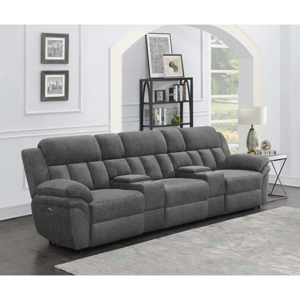 Coaster Furniture Bahrain 609541PT 5-piece Upholstered Power Home Theater Seating - Charcoal