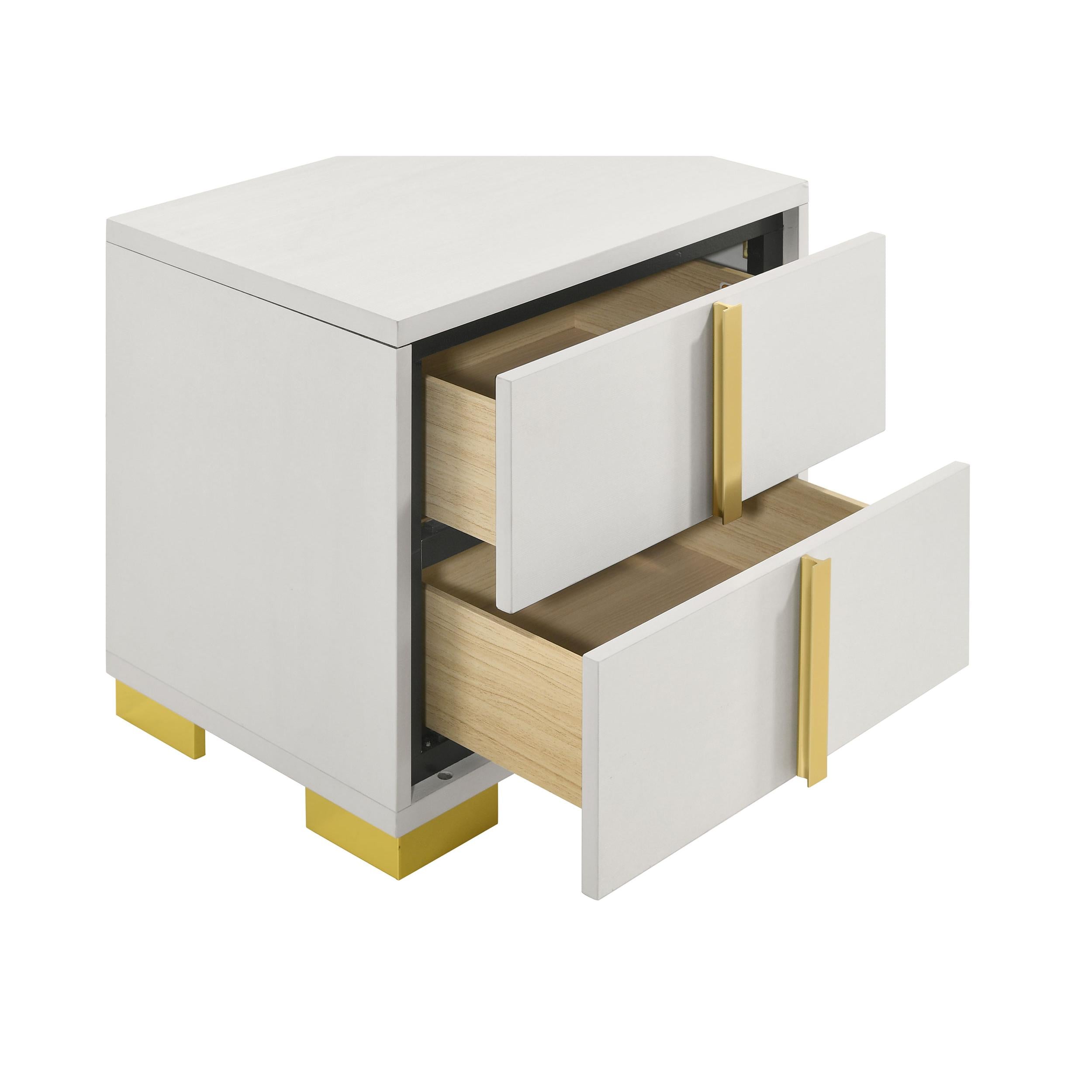  Coaster Furniture Marceline 222932 2-Drawer Nightstand - White IMAGE 4