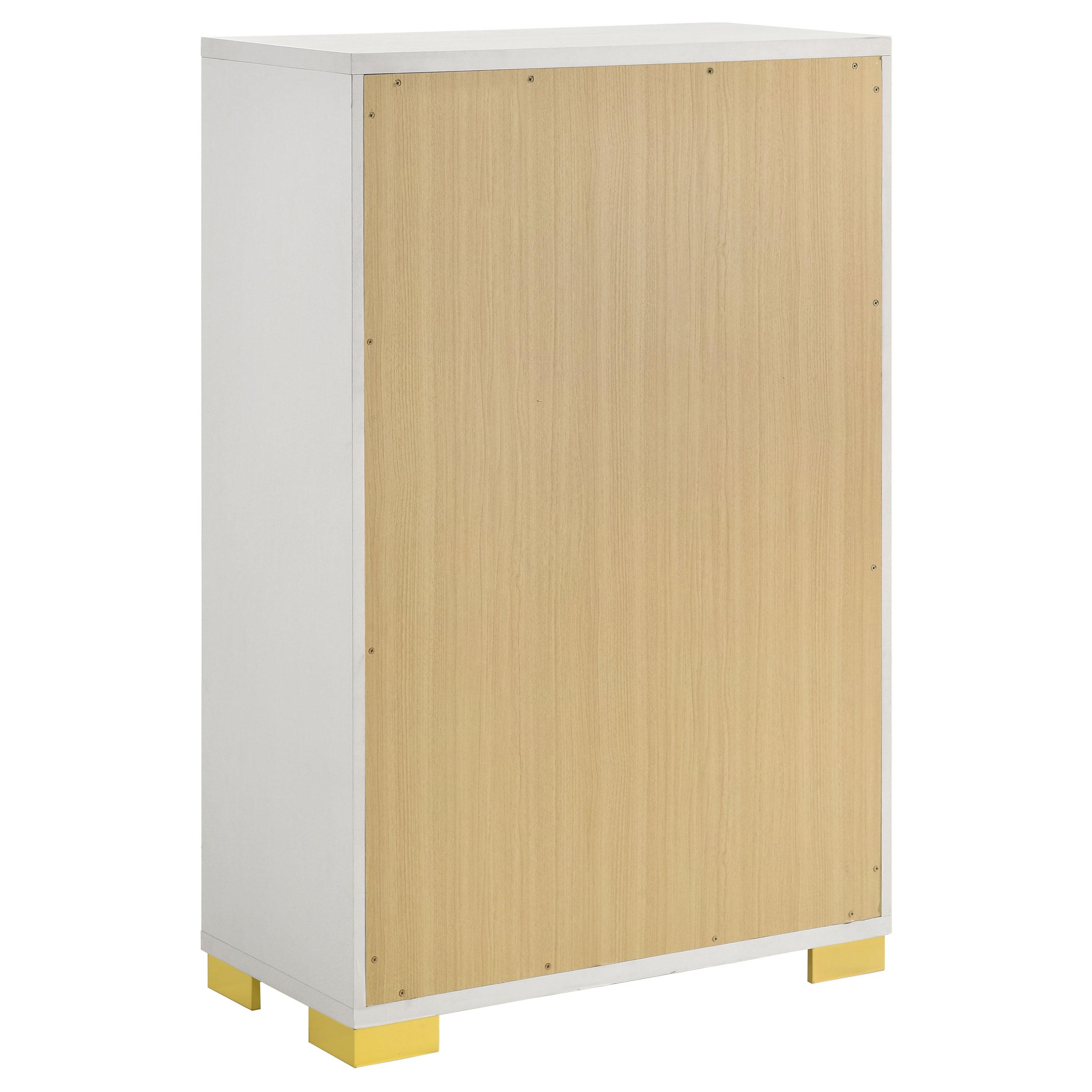  Coaster Furniture Marceline 222935 5-Drawer Bedroom Chest - White IMAGE 7