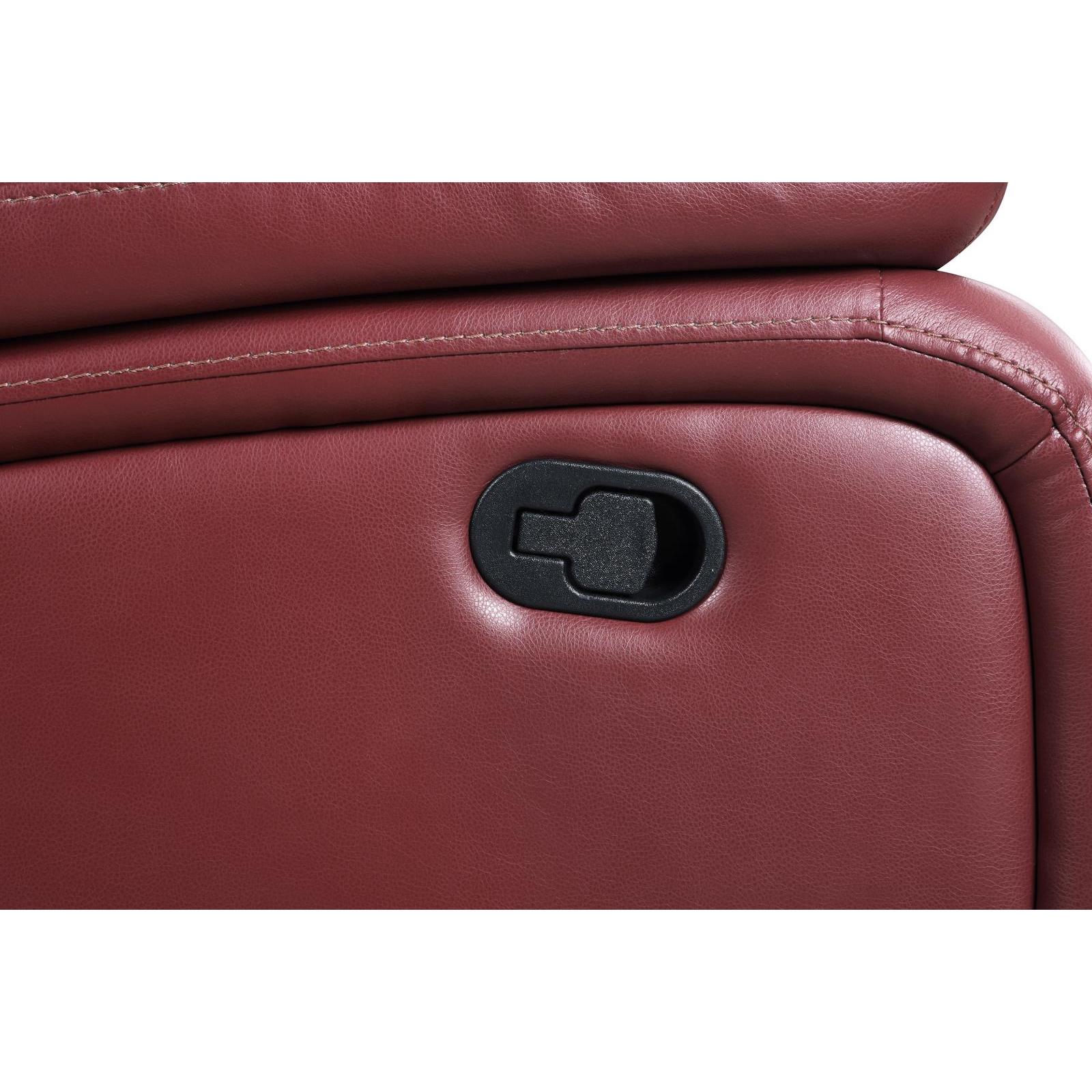  Coaster Furniture Camila 610241 Upholstered Motion Reclining Sofa - Red IMAGE 10