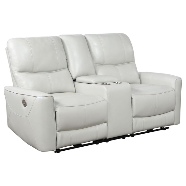 Coaster Furniture Greenfield 610262P Upholstered Power Reclining Loveseat - Dove Grey