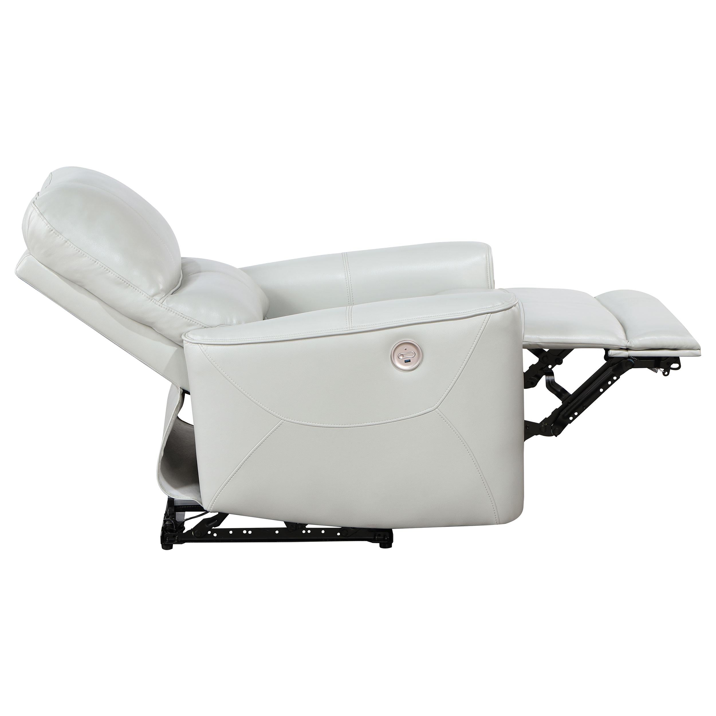  Coaster Furniture Greenfield 610263P Upholstered Power Recliner Chair - Dove Grey IMAGE 7