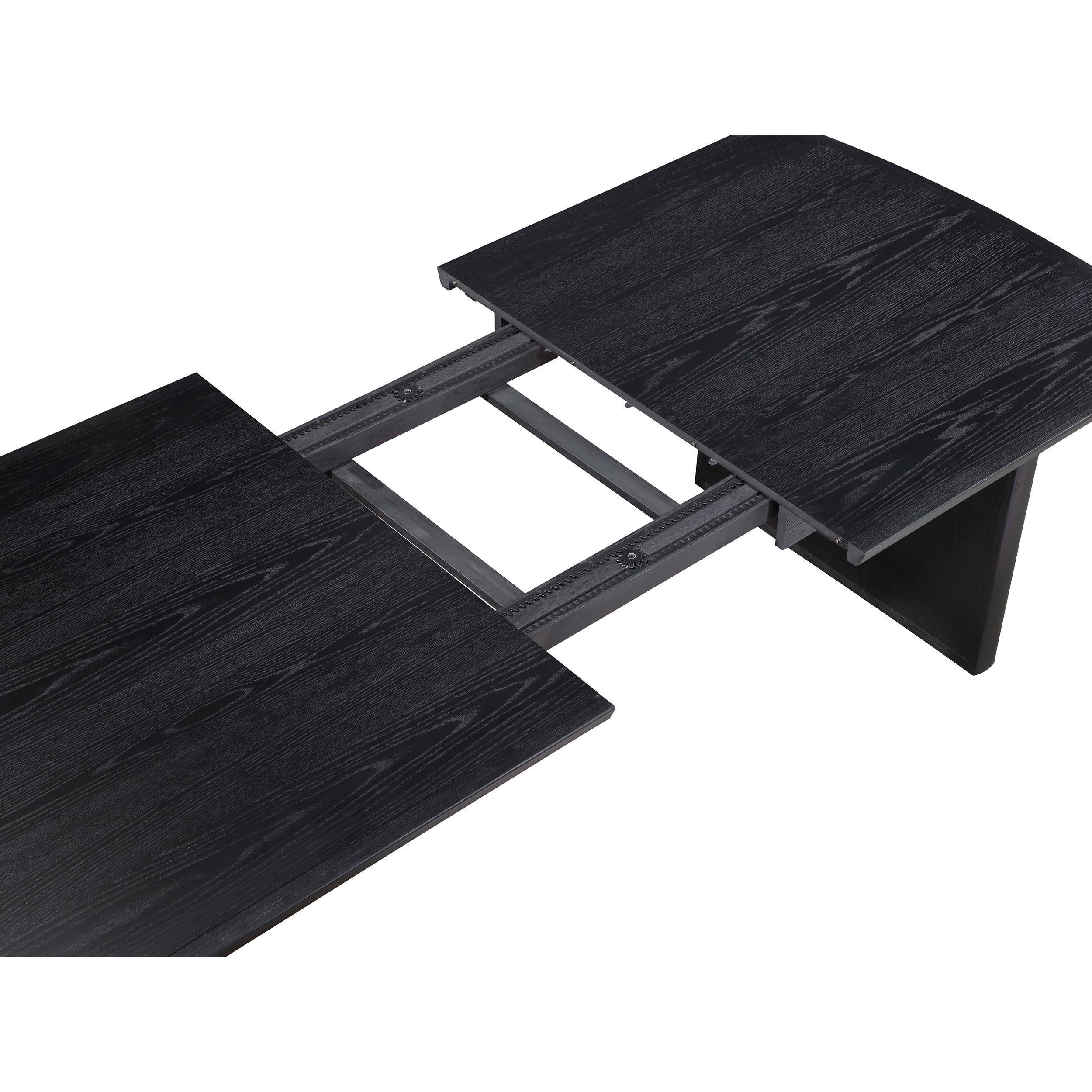  Coaster Furniture Brookmead 108231 100-inch Extension Leaf Dining Table - Black IMAGE 12
