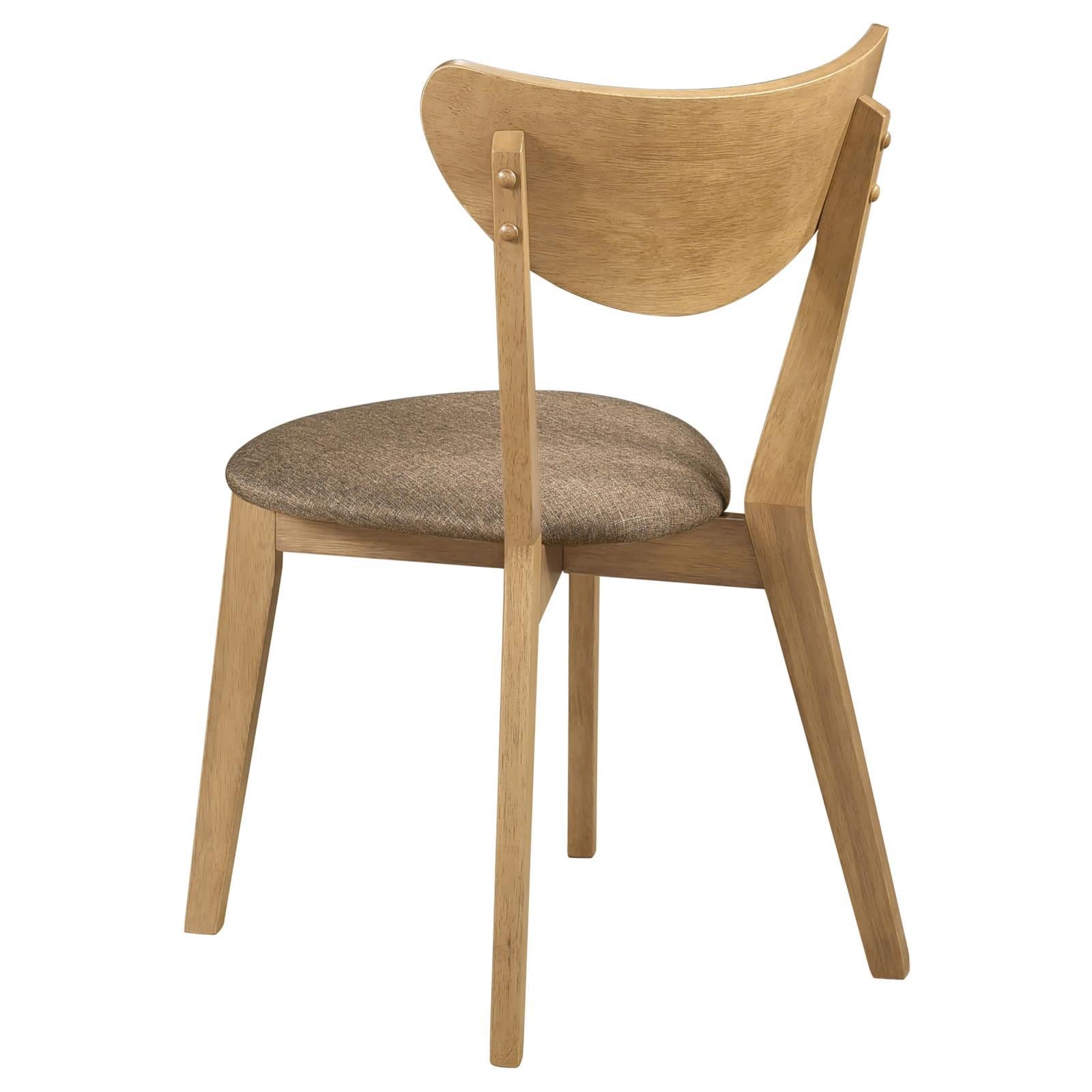  Coaster Furniture Elowen 108442 Wood Dining Side Chair - Light Walnut IMAGE 6