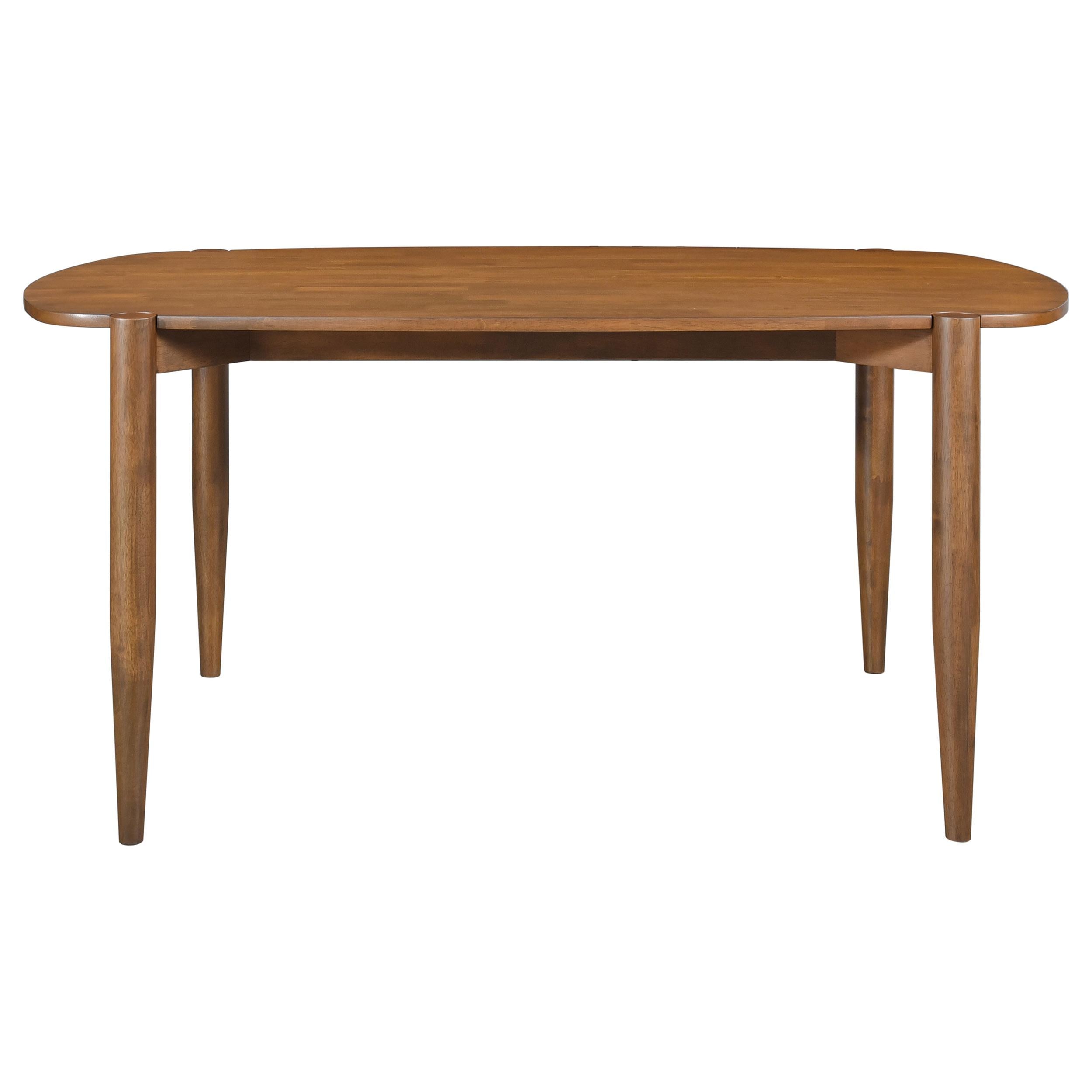  Coaster Furniture Dortch 108461 Oval 63-inch Solid Wood Dining Table - Walnut IMAGE 3