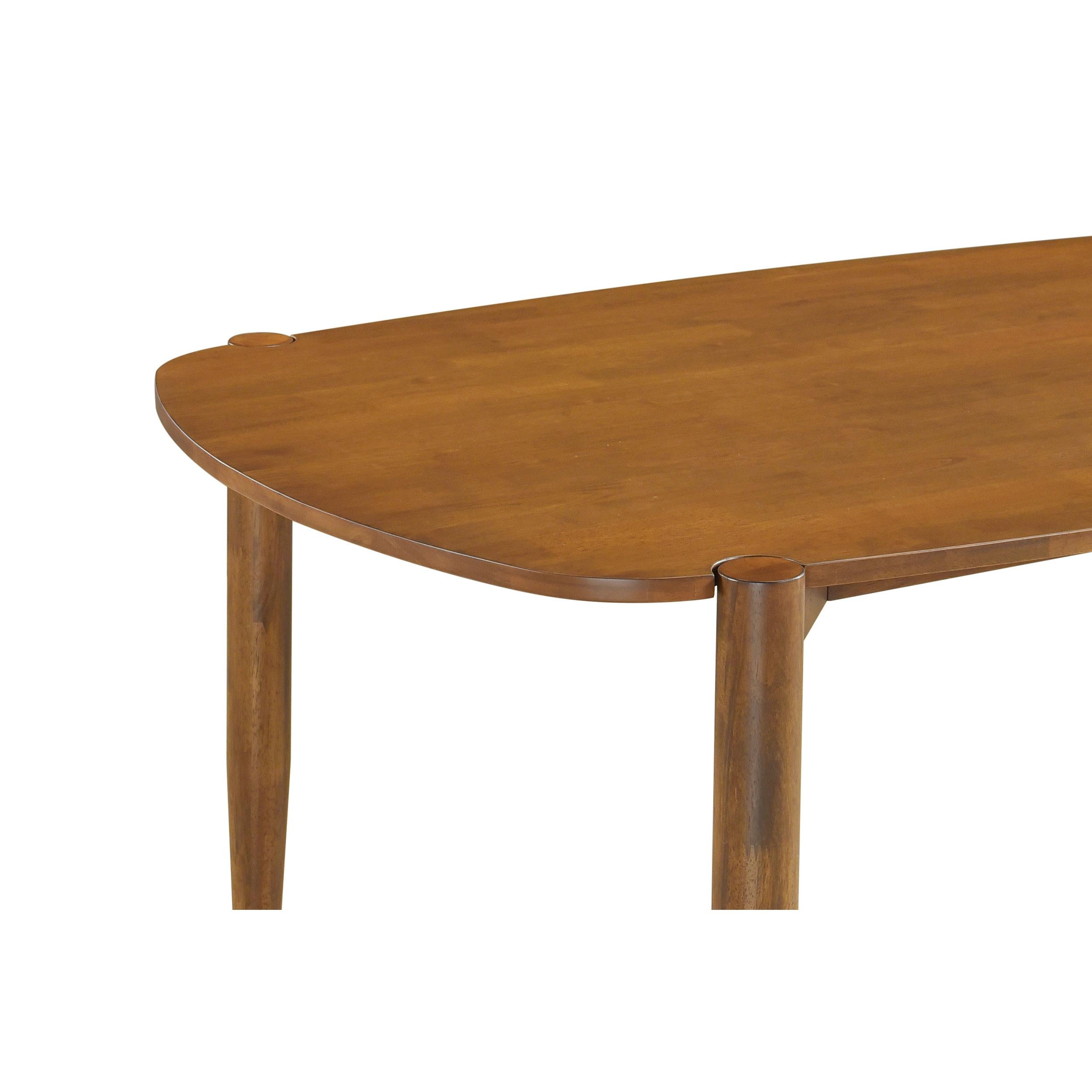  Coaster Furniture Dortch 108461 Oval 63-inch Solid Wood Dining Table - Walnut IMAGE 6