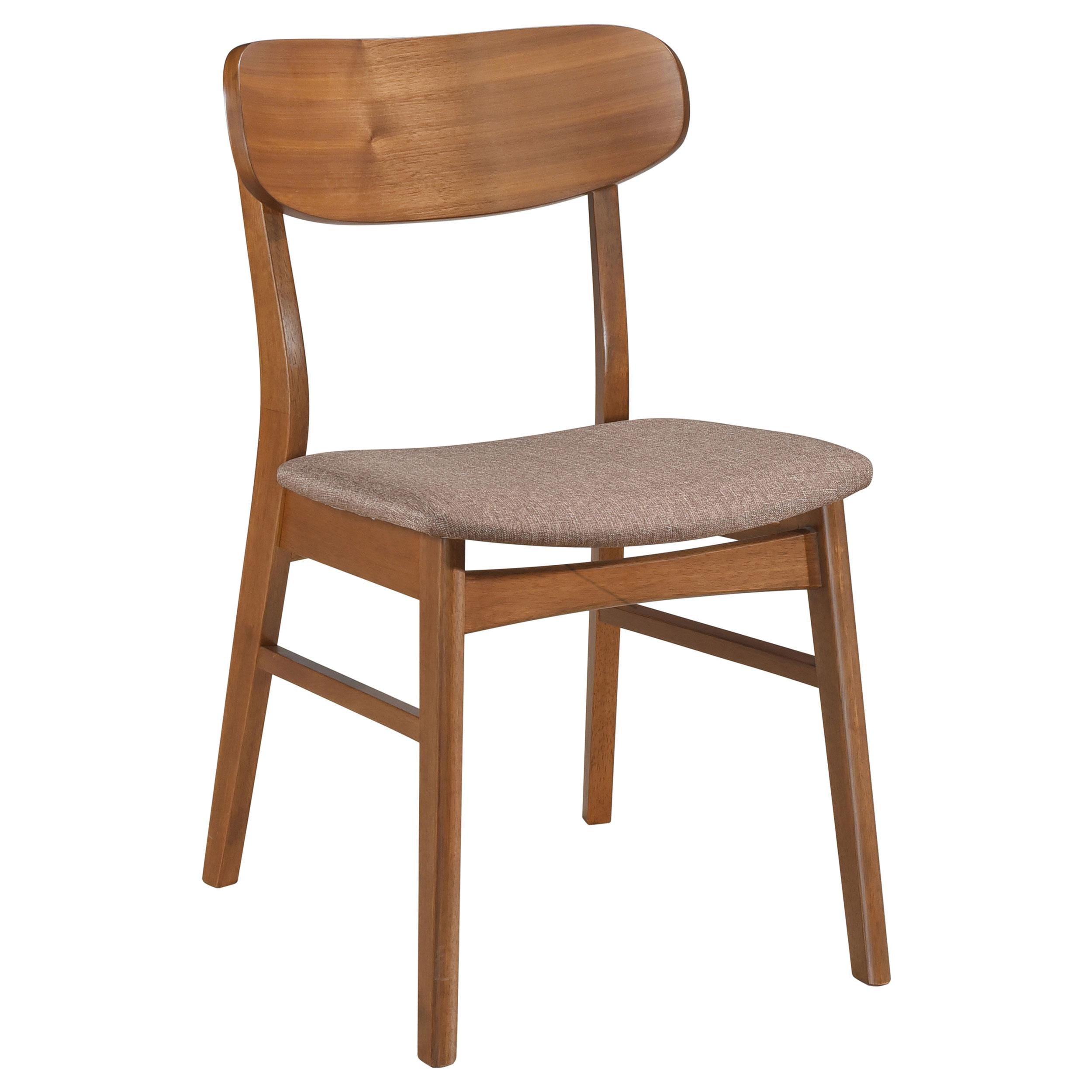  Coaster Furniture Dortch 108462 Dining Side Chair - Walnut and Brown IMAGE 1