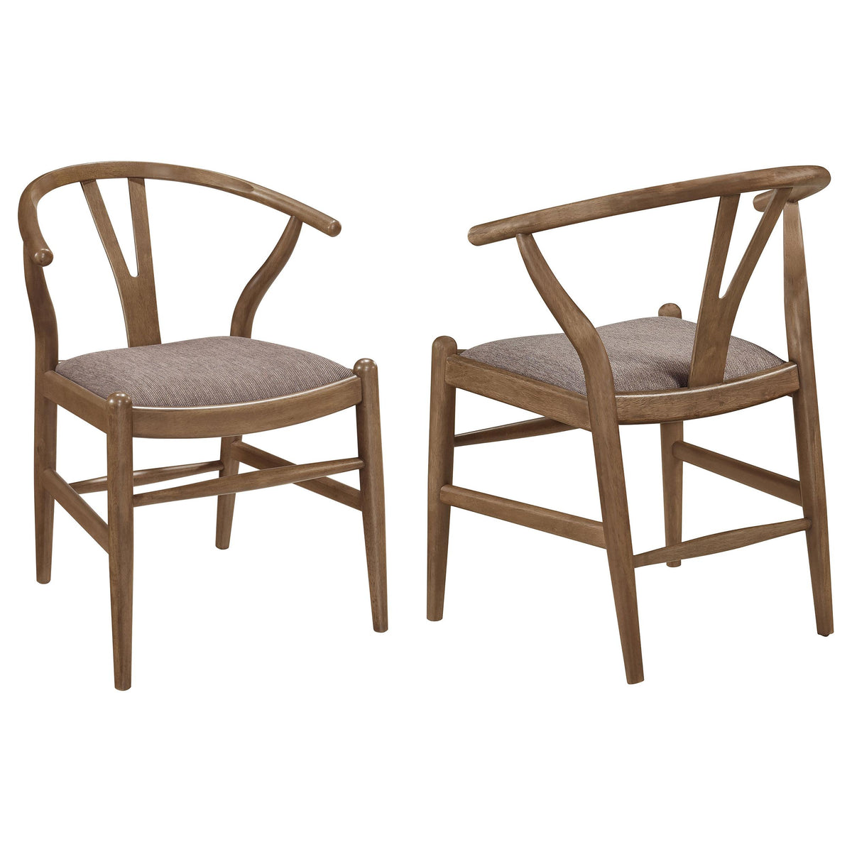  Coaster Furniture Dinah 108472 Wood Wishbone Dining Side Chair - Walnut IMAGE 1
