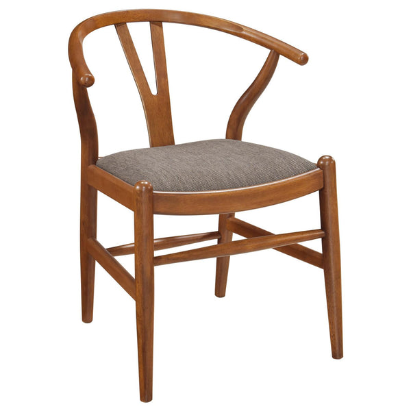 Coaster Furniture Dinah 108472 Wood Wishbone Dining Side Chair - Walnut