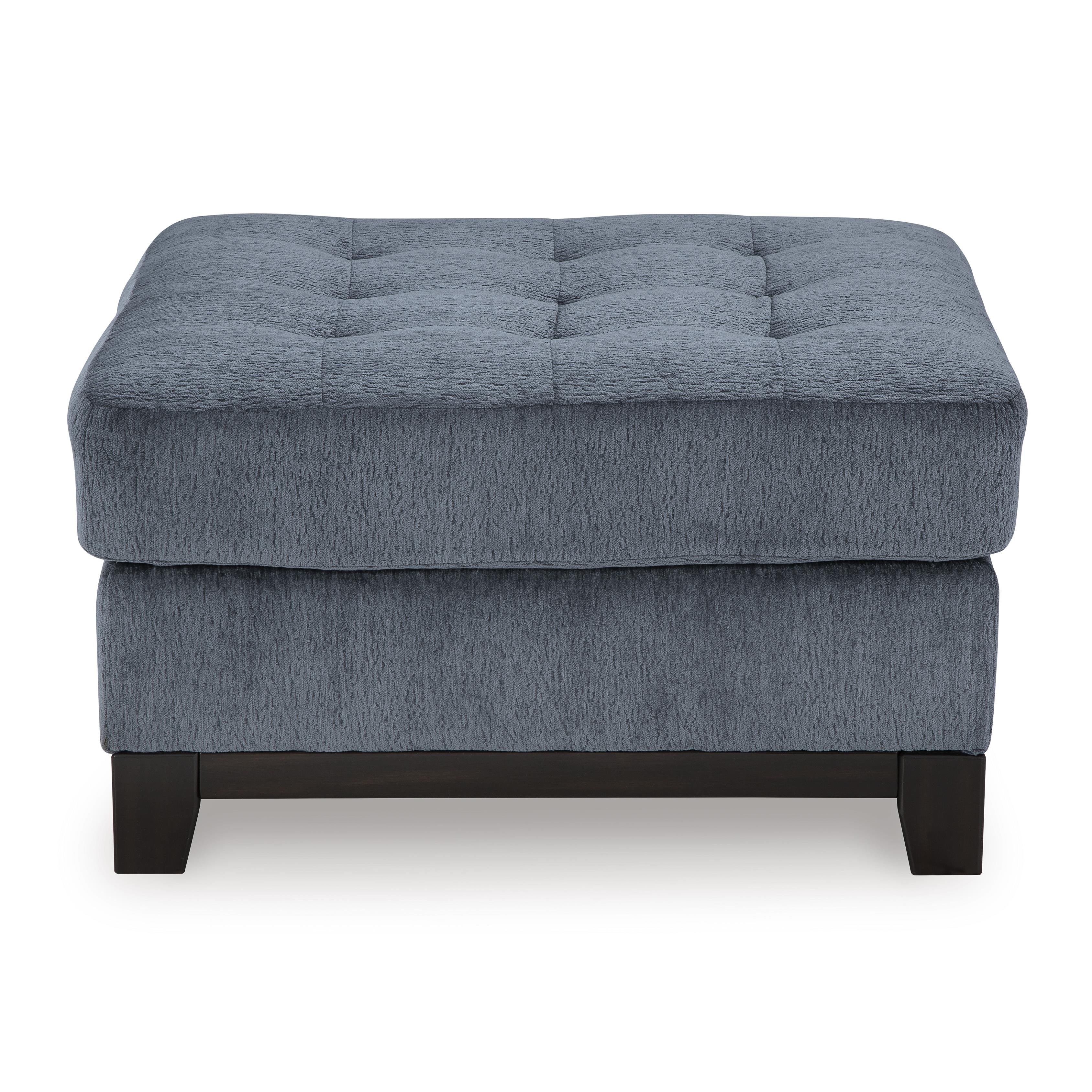  Manufacturer Color_Navy --  Benchcraft Maxon Place Fabric Ottoman IMAGE 2