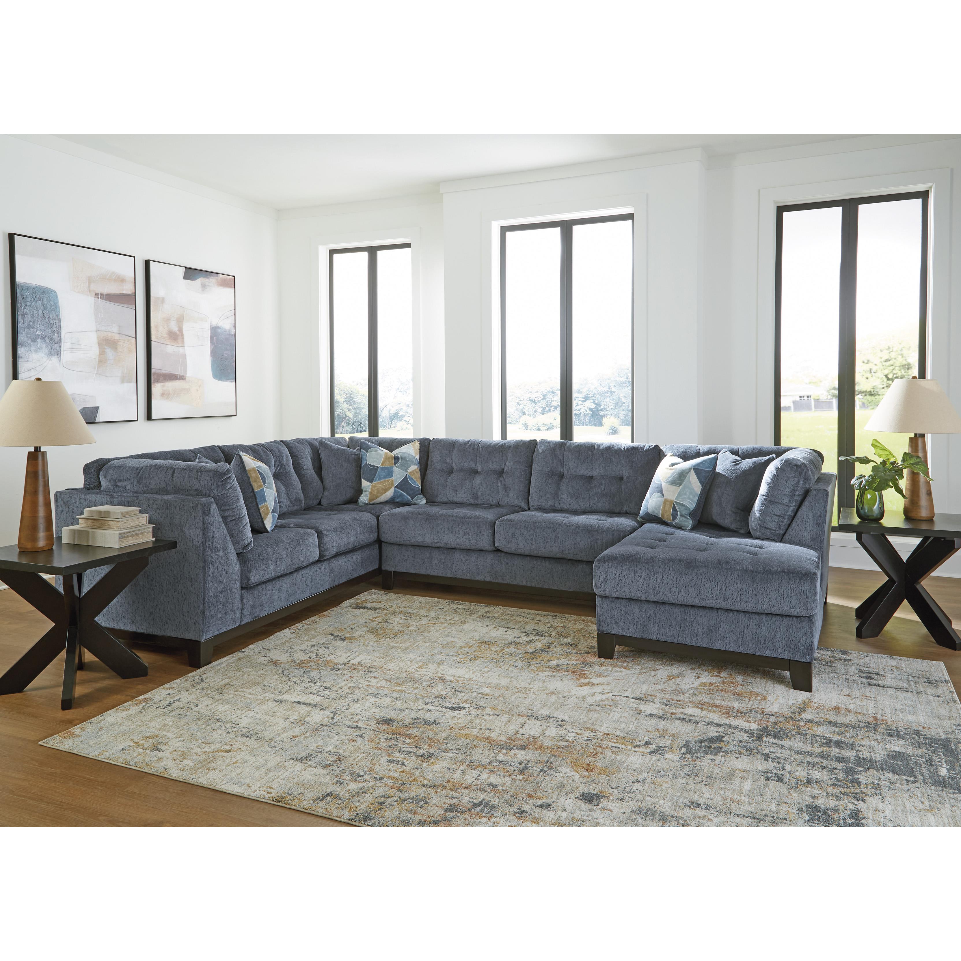  Manufacturer Color_Navy --  Benchcraft Maxon Place Stationary Fabric Sofa IMAGE 7