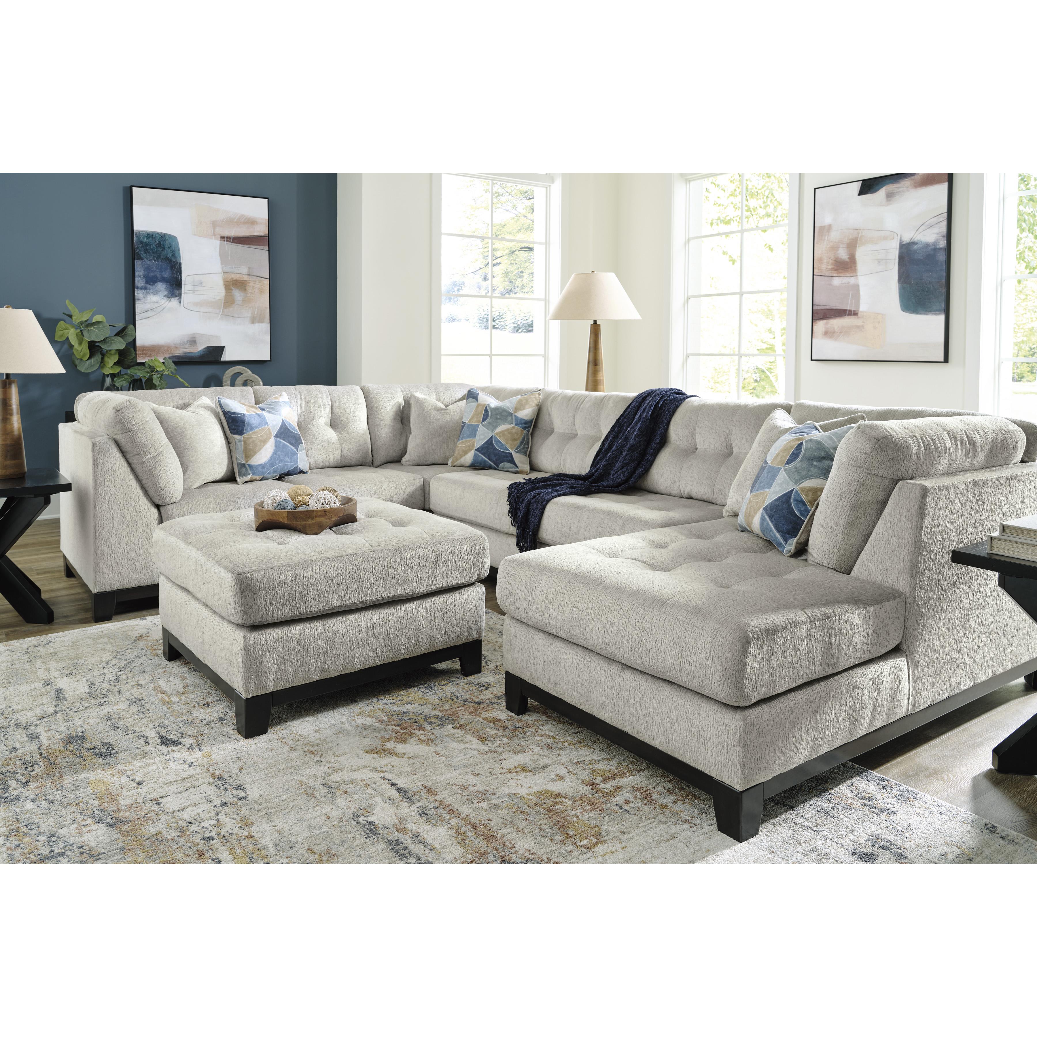  Manufacturer Color_Stone --  Maxon Place 3300408 Oversized Accent Ottoman IMAGE 5