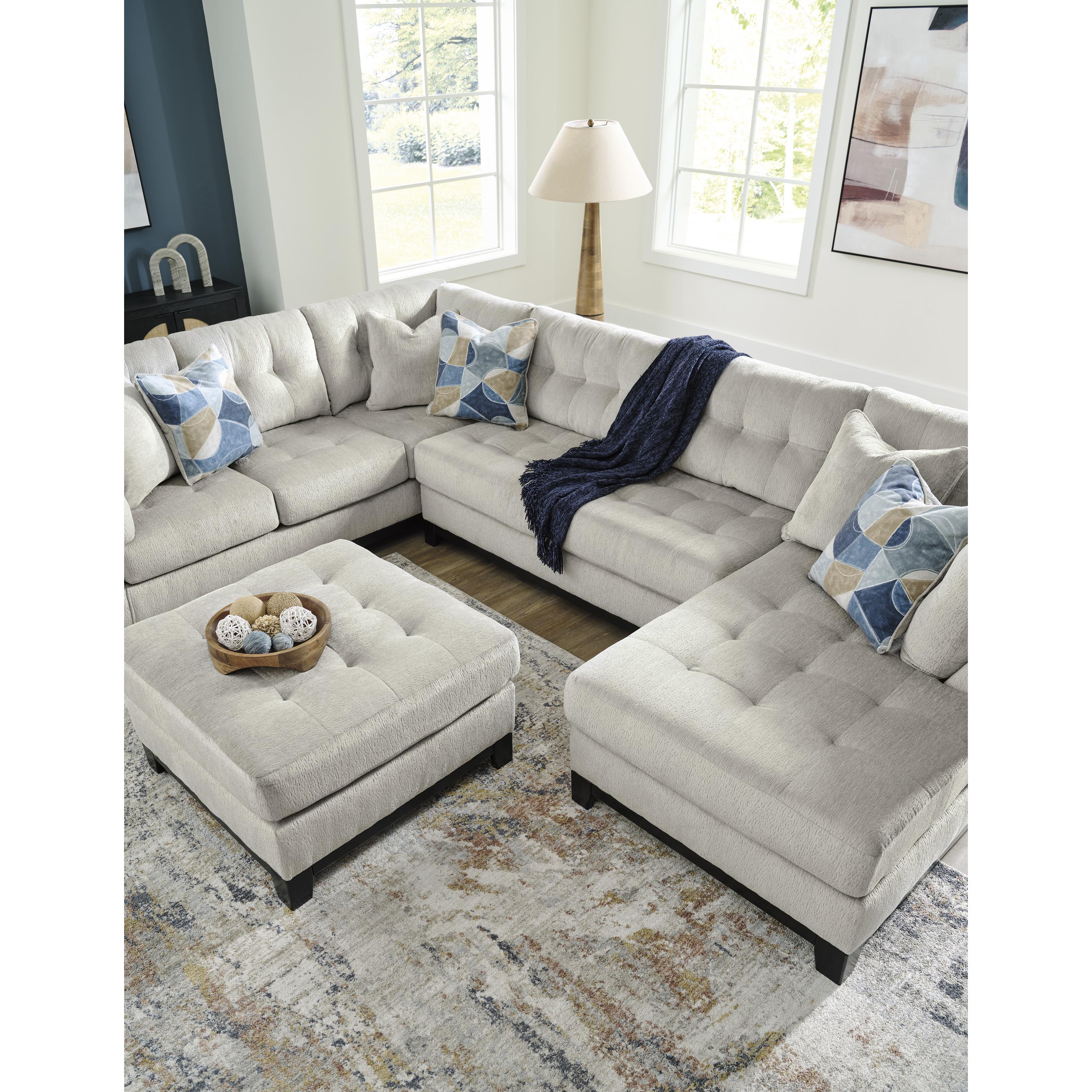  Manufacturer Color_Stone --  Maxon Place 3300408 Oversized Accent Ottoman IMAGE 8