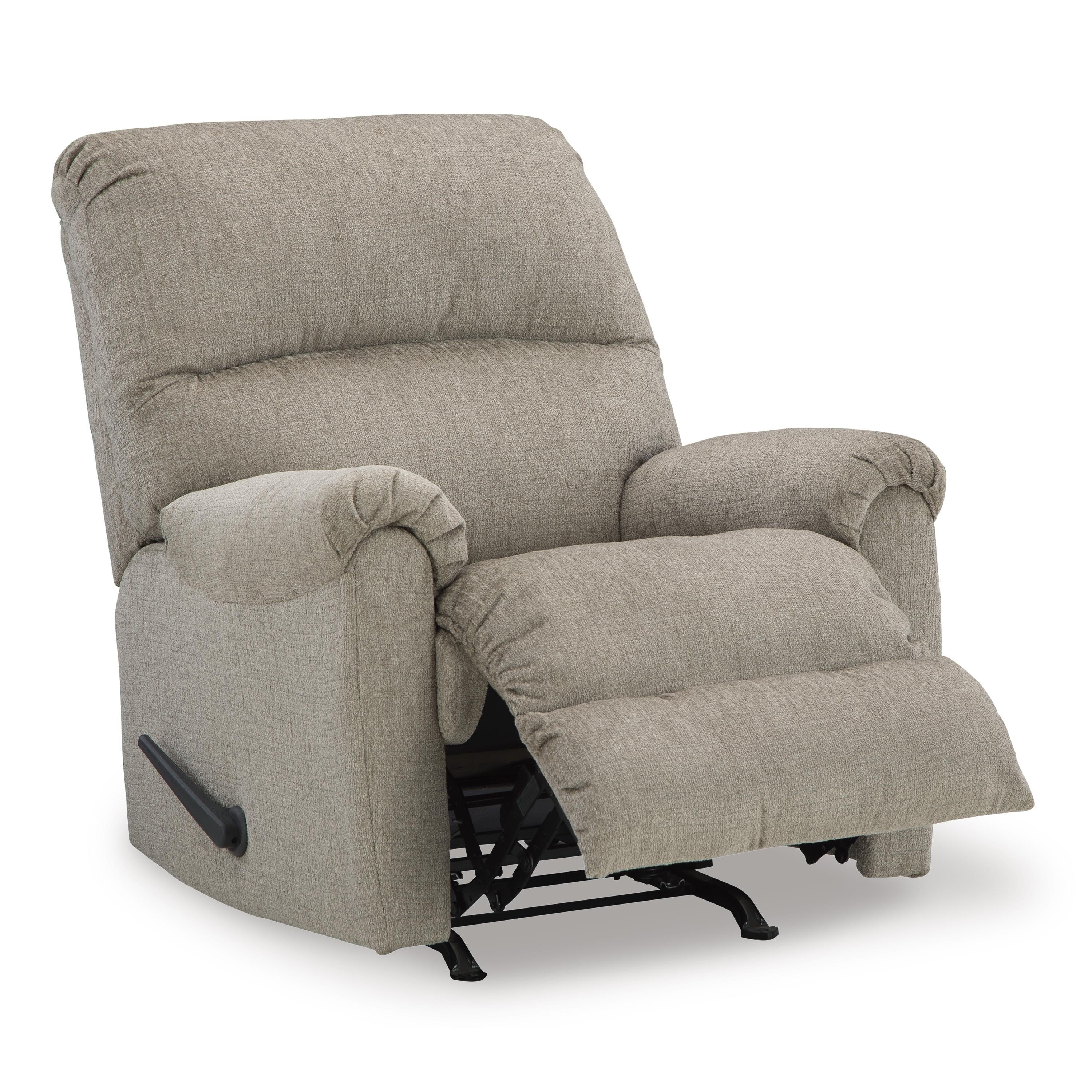  Manufacturer Color_Taupe --  Signature Design by Ashley Stonemeade Rocker Fabric Recliner IMAGE 2