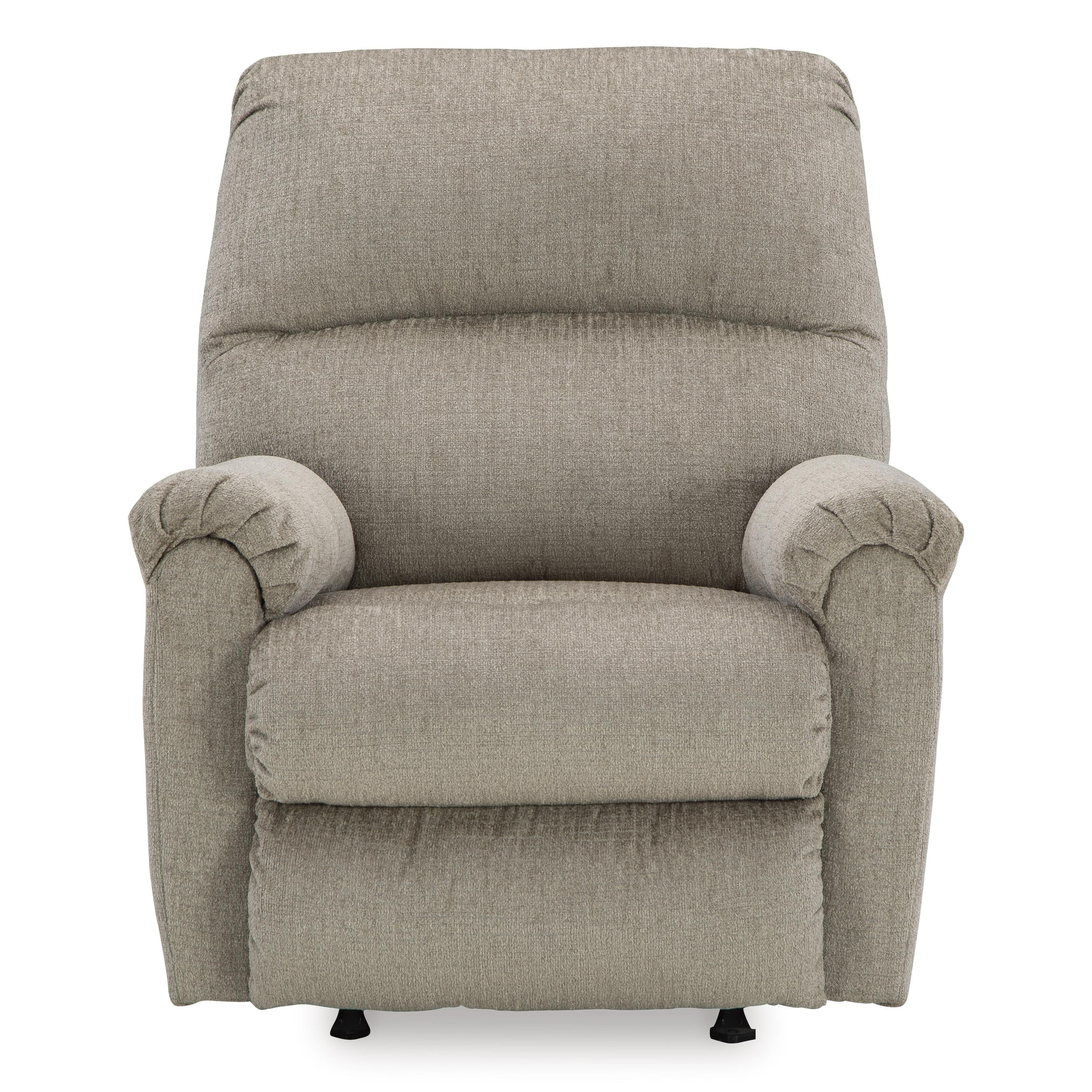  Manufacturer Color_Taupe --  Signature Design by Ashley Stonemeade Rocker Fabric Recliner IMAGE 3