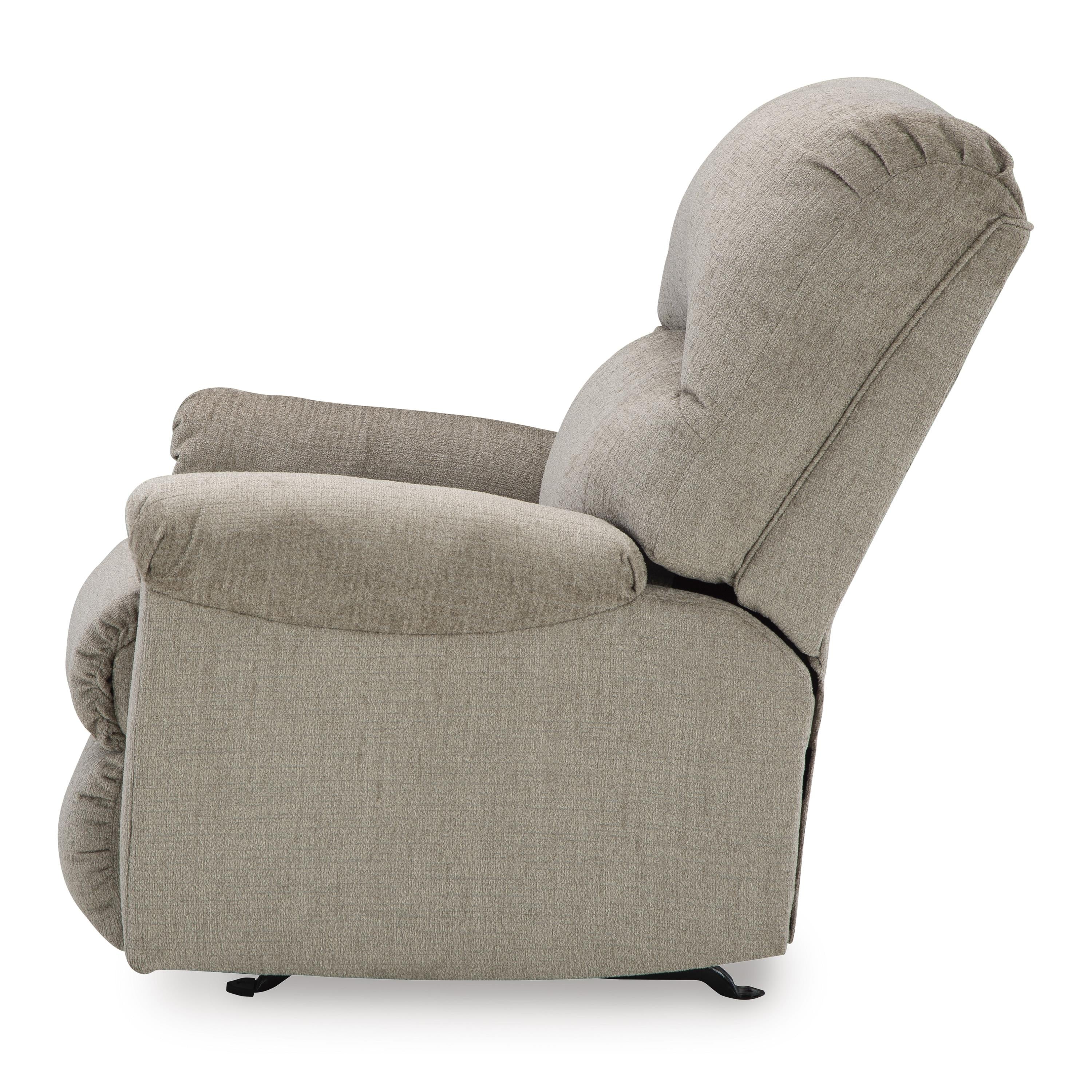  Manufacturer Color_Taupe --  Signature Design by Ashley Stonemeade Rocker Fabric Recliner IMAGE 5