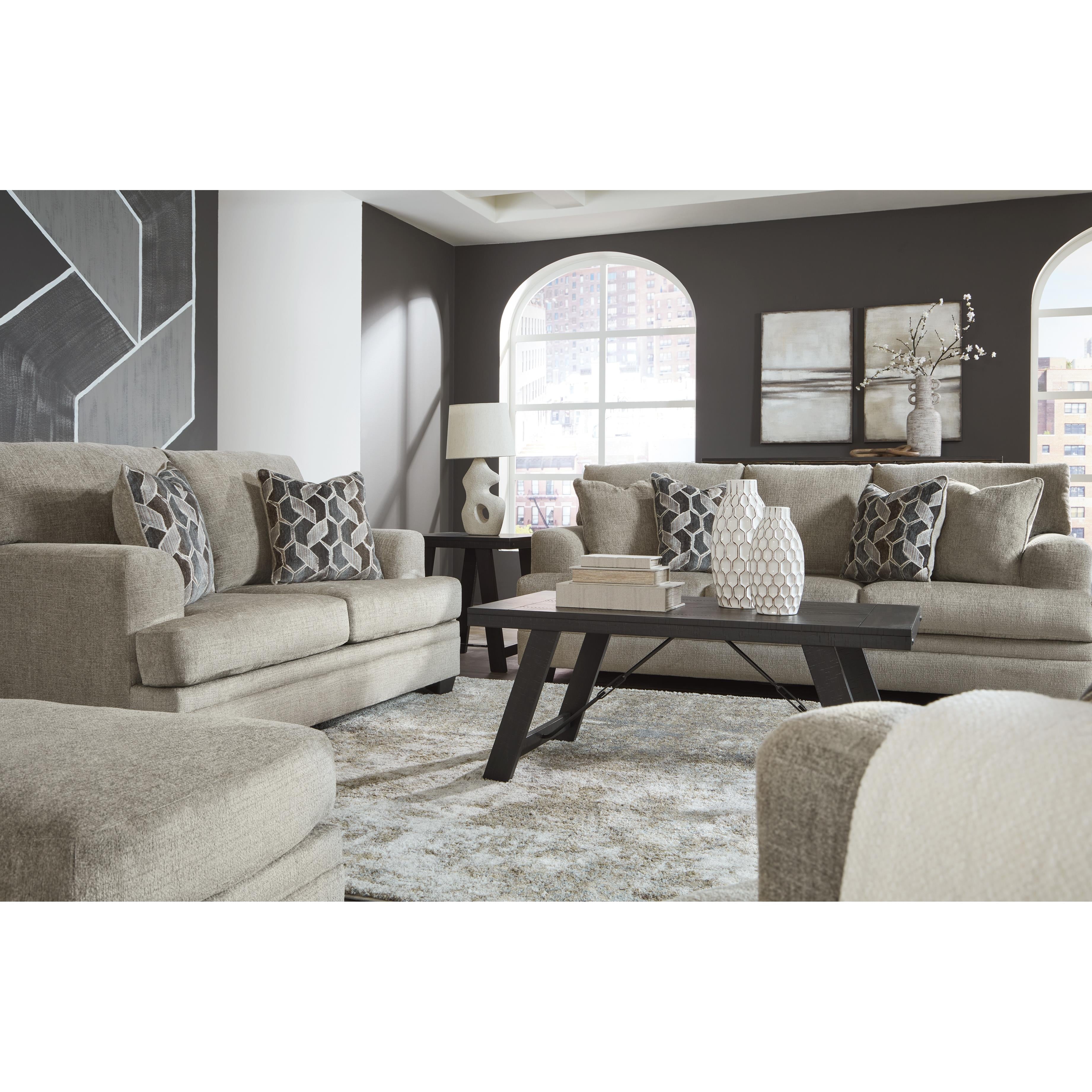  Manufacturer Color_Taupe --  Signature Design by Ashley Stonemeade Stationary Fabric Sofa IMAGE 7