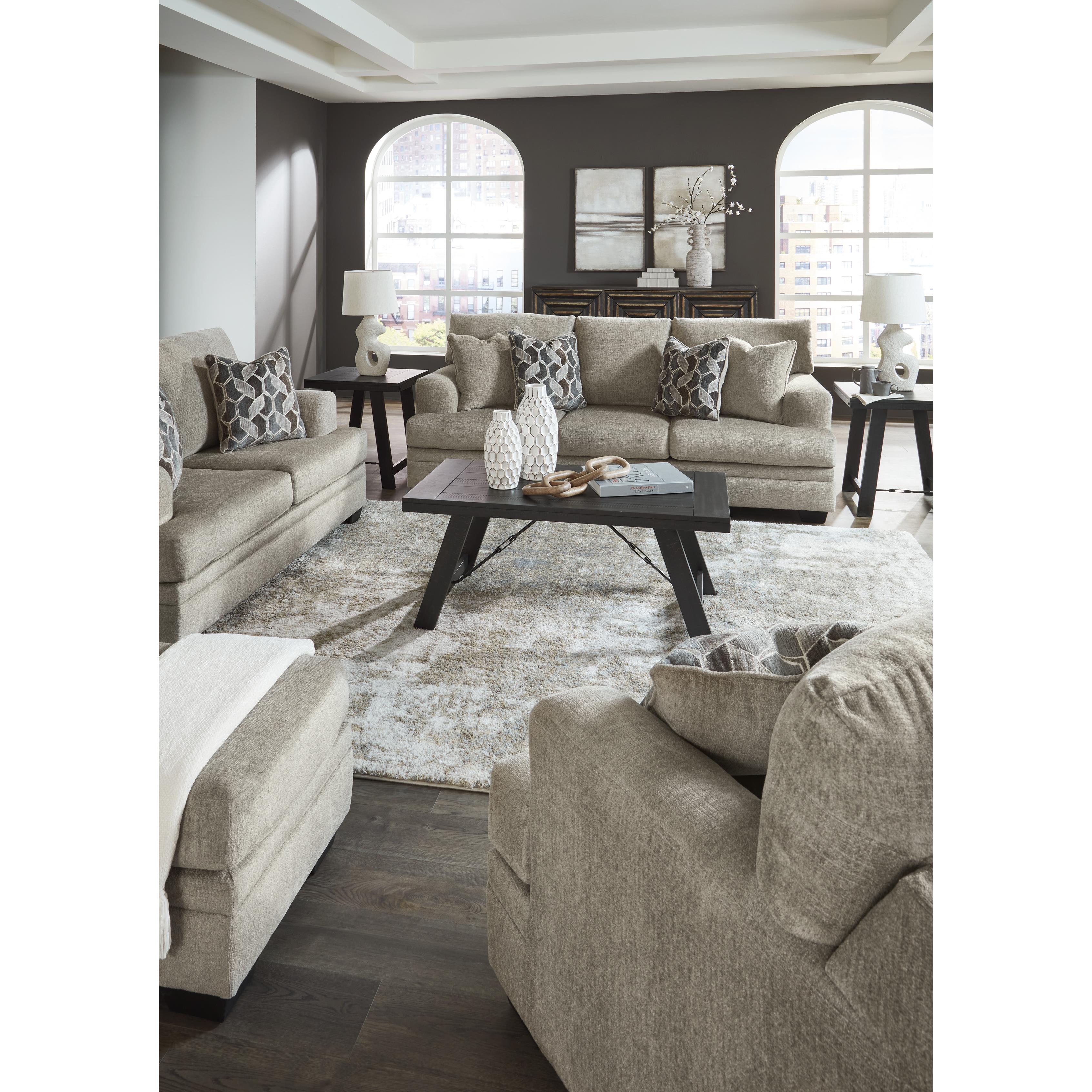  Manufacturer Color_Taupe --  Signature Design by Ashley Stonemeade Stationary Fabric Sofa IMAGE 8