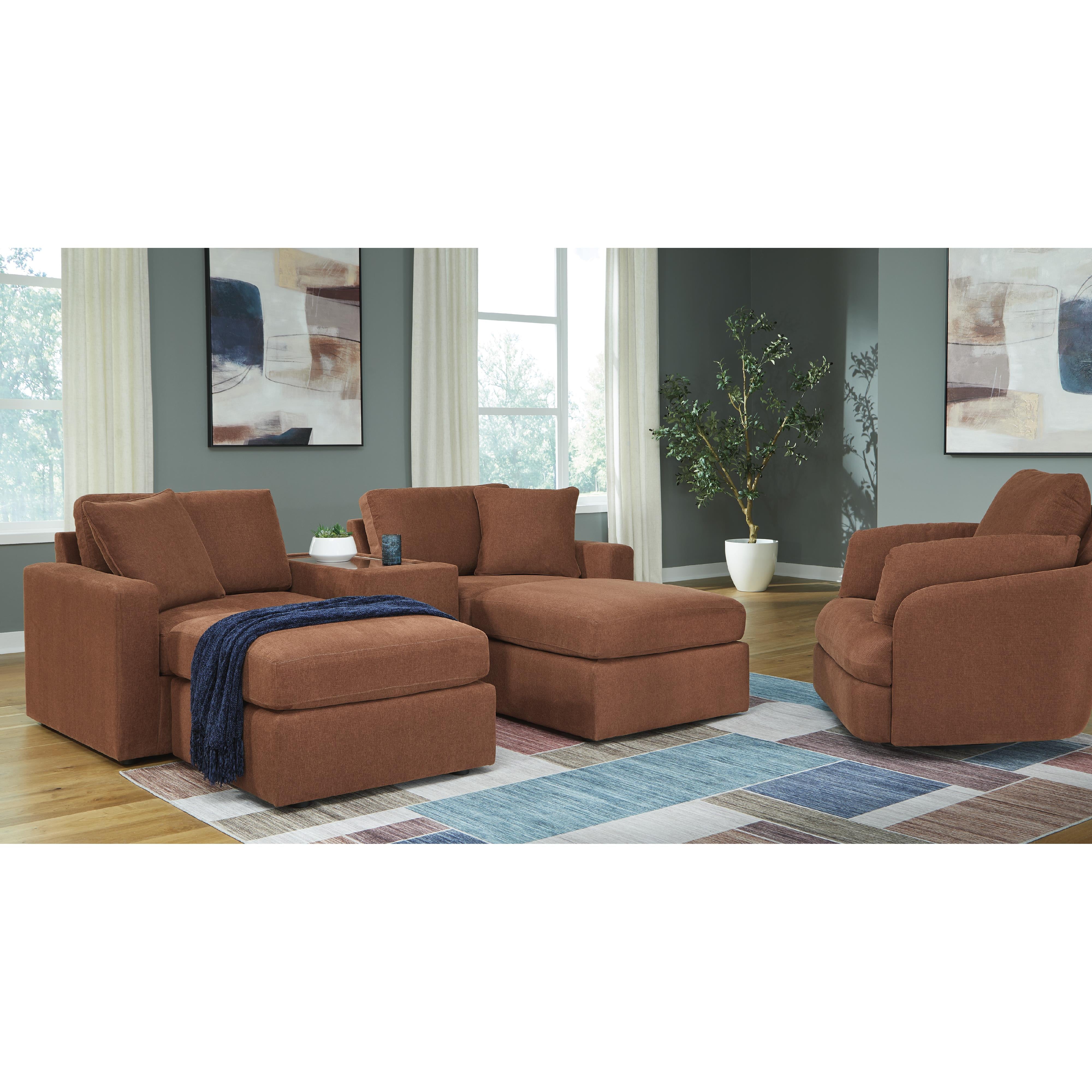  Manufacturer Color_Spice --  Signature Design by Ashley Modmax Swivel Glider Fabric Recliner IMAGE 14
