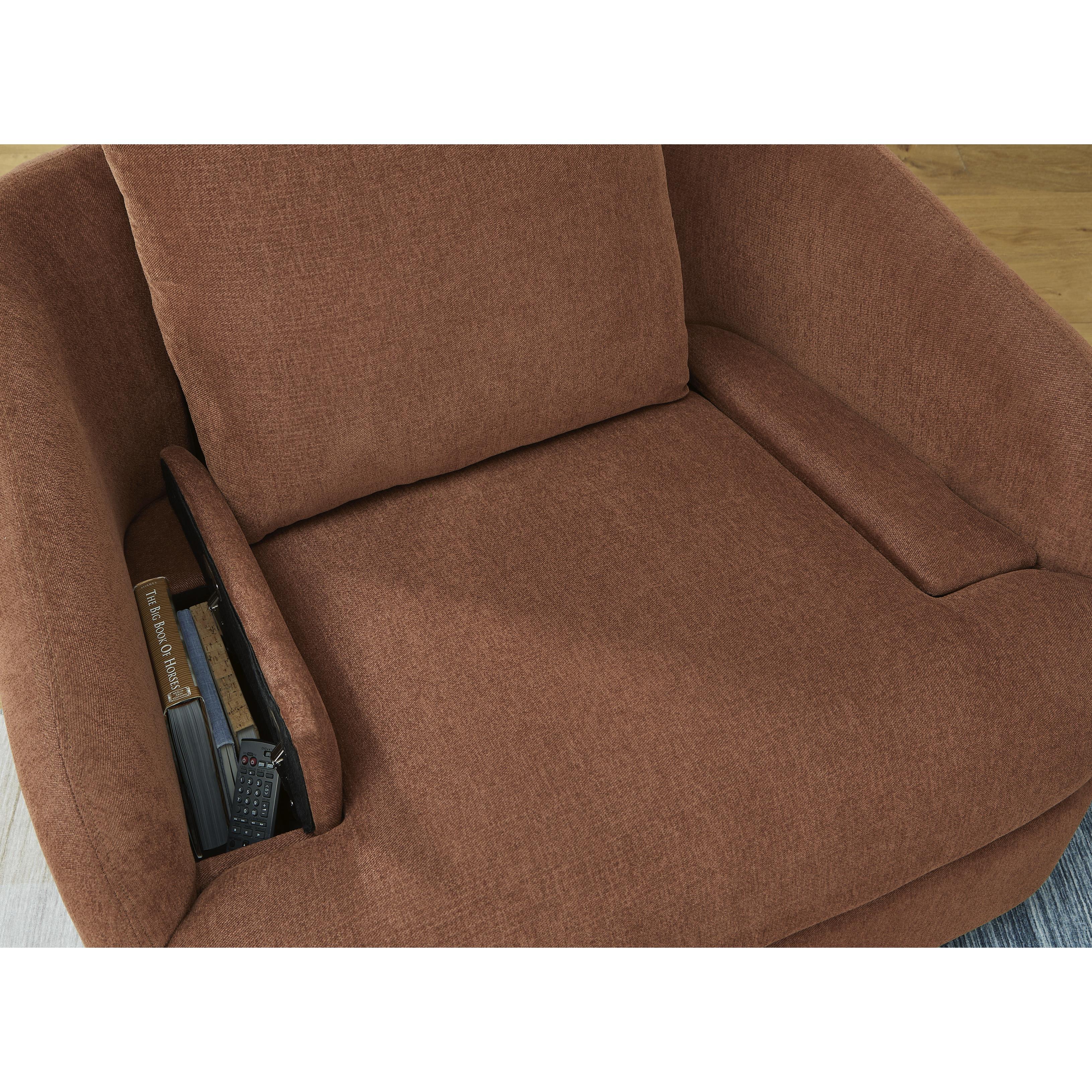  Manufacturer Color_Spice --  Signature Design by Ashley Modmax Swivel Glider Fabric Recliner IMAGE 8