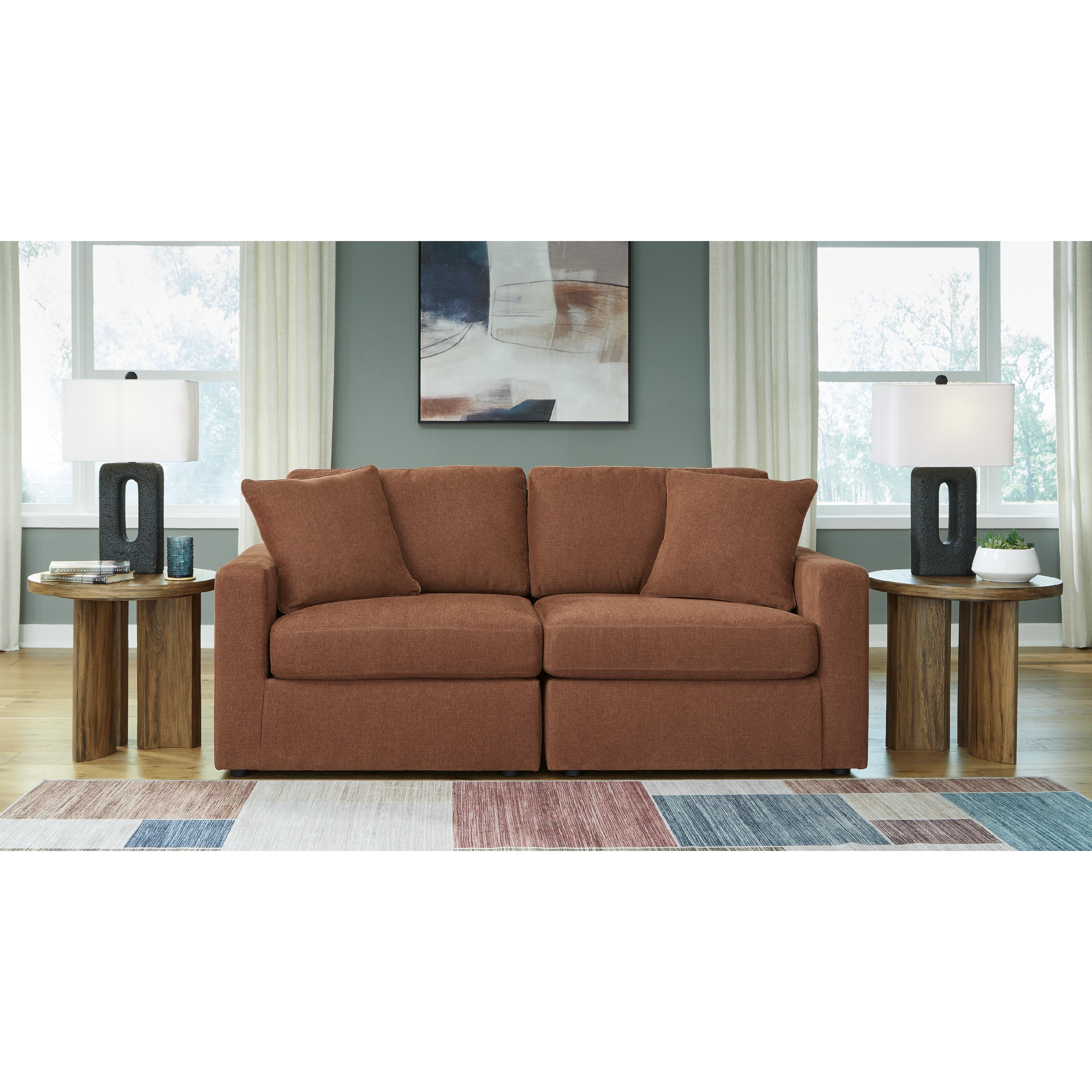  Manufacturer Color_Spice --  Modmax 92102S1 2 pc Loveseat IMAGE 1