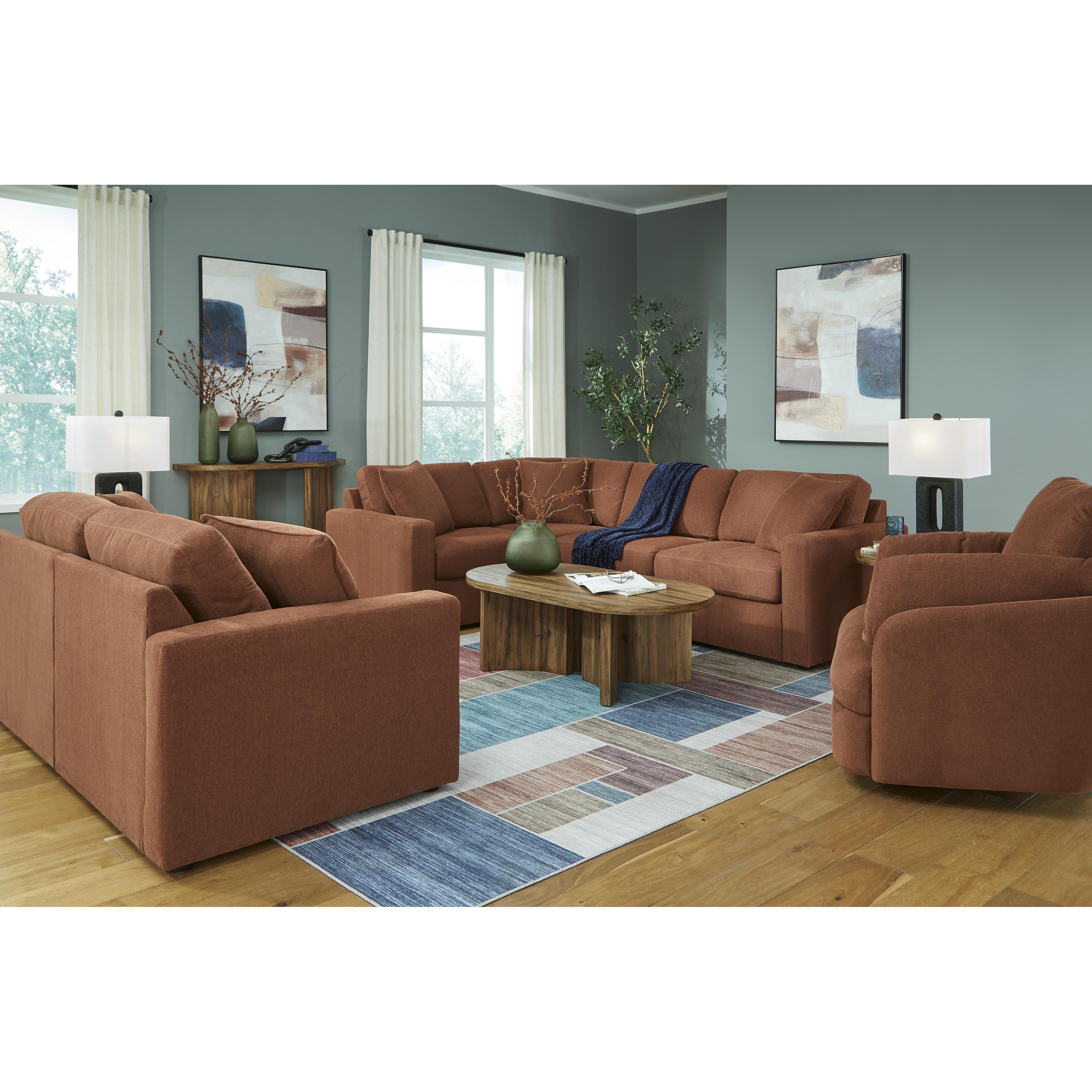  Manufacturer Color_Spice --  Modmax 92102S1 2 pc Loveseat IMAGE 3