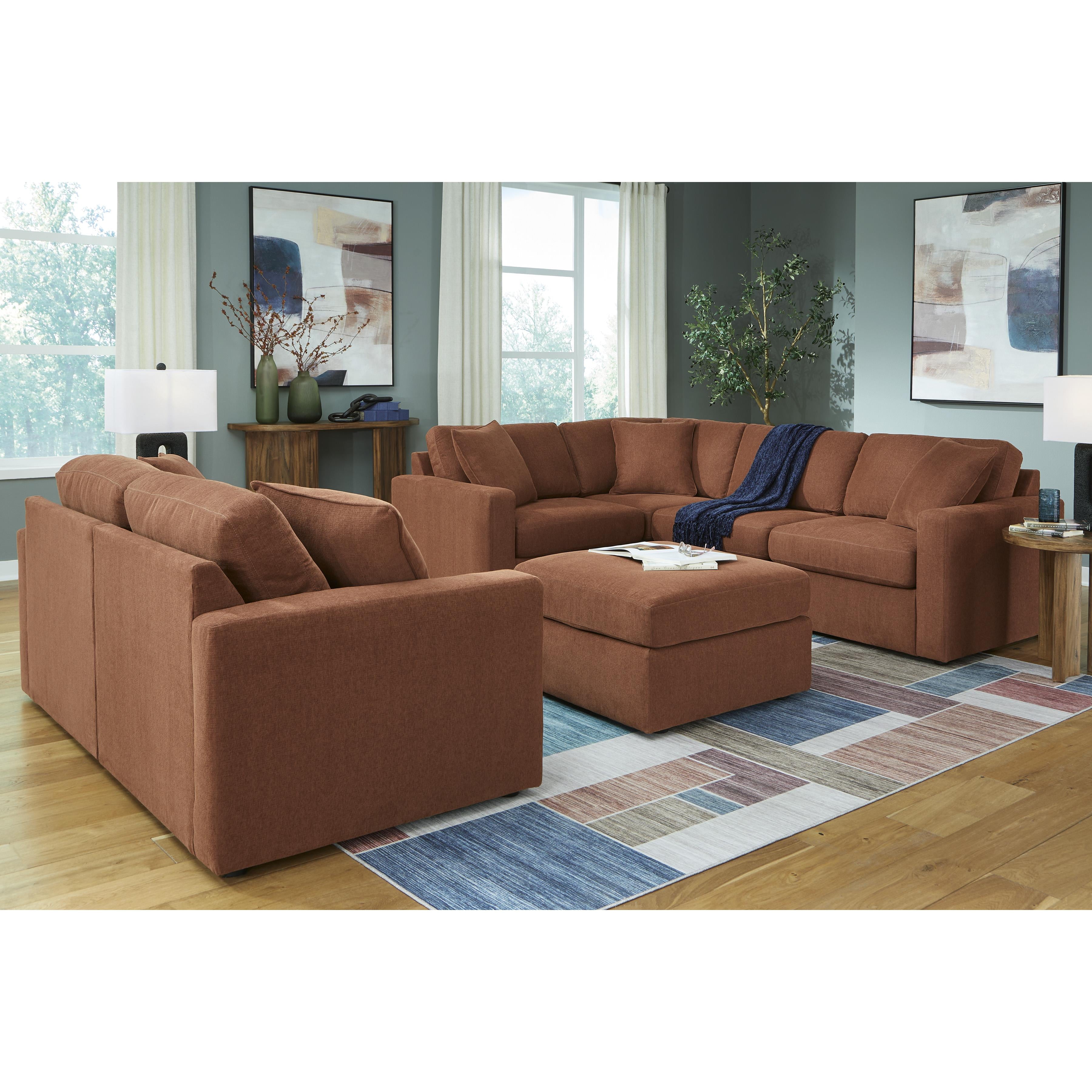  Manufacturer Color_Spice --  Modmax 92102S1 2 pc Loveseat IMAGE 5