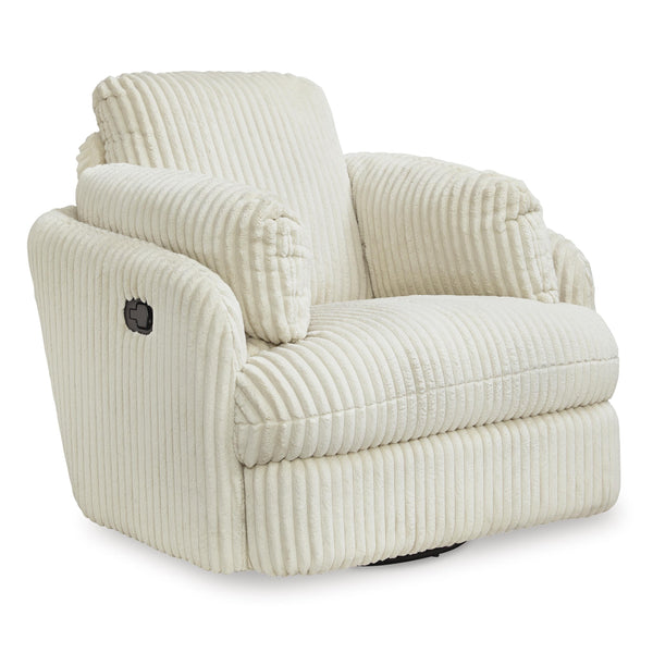Signature Design by Ashley Tie Breaker Swivel Glider Fabric Recliner