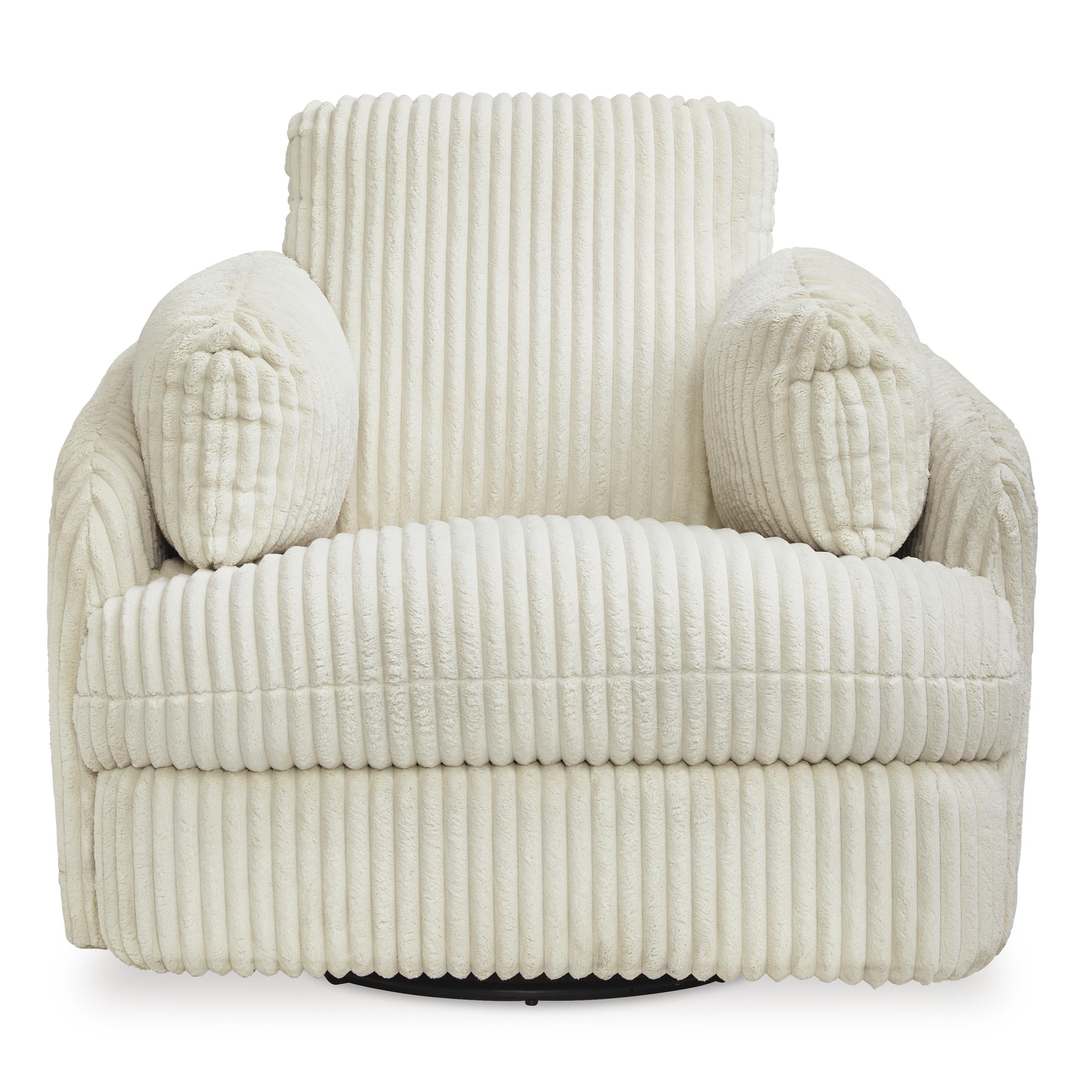  Manufacturer Color_Ivory --  Signature Design by Ashley Tie Breaker Swivel Glider Fabric Recliner IMAGE 3