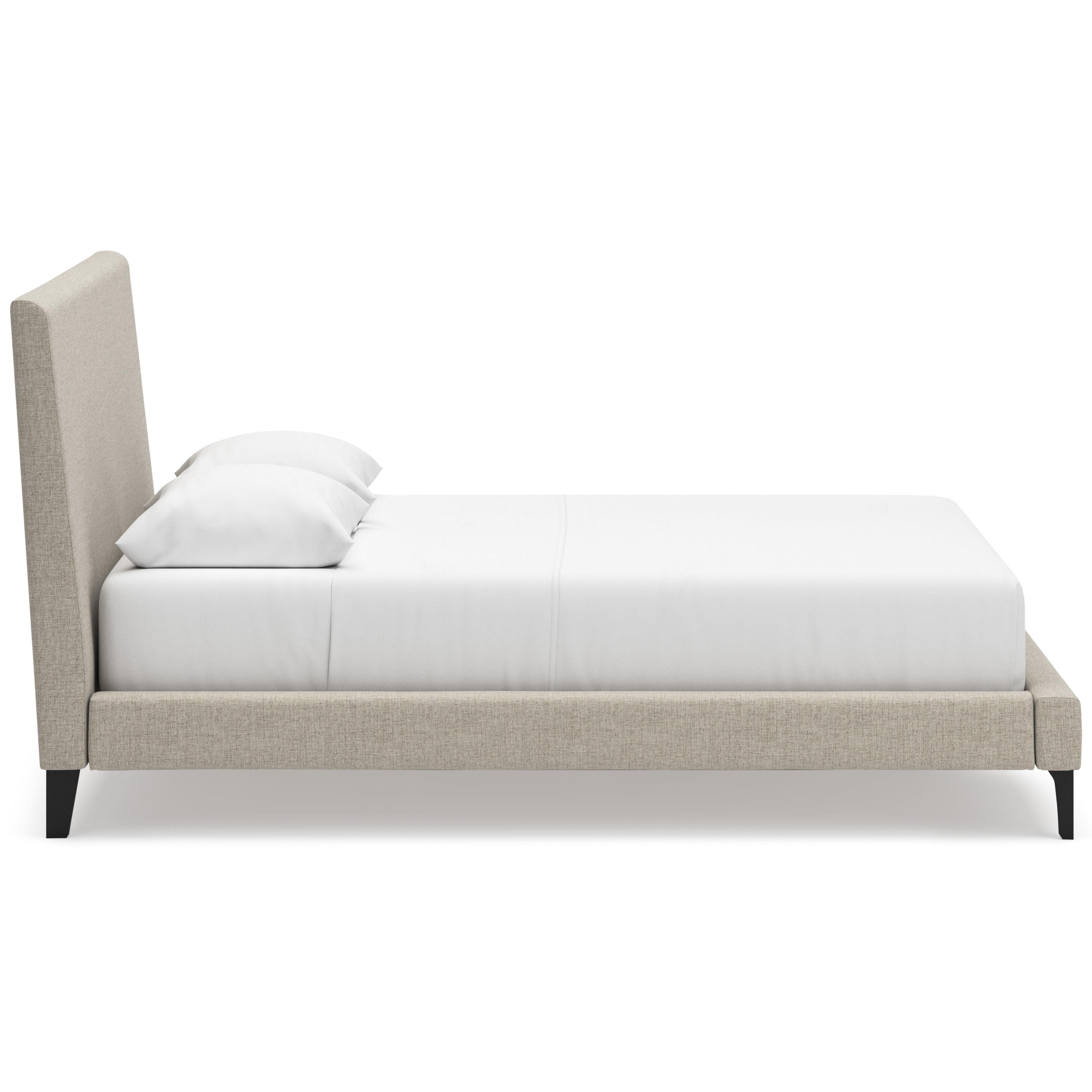  Size_Queen --  Cielden B1199-81 Queen Upholstered Bed with Roll Slats IMAGE 3
