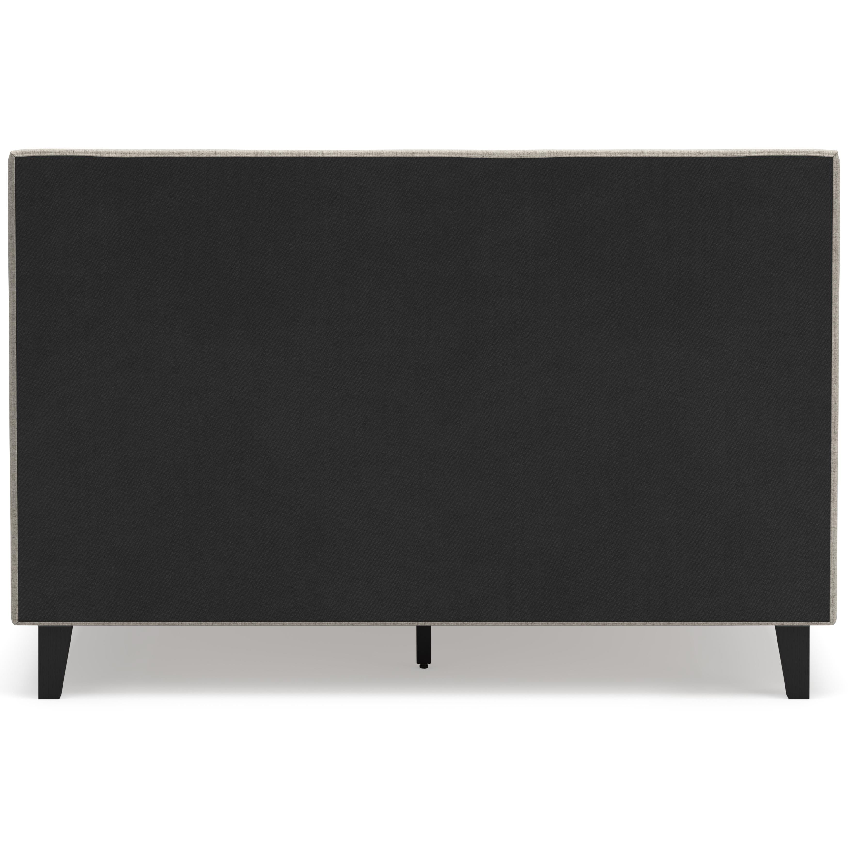  Size_Queen --  Cielden B1199-81 Queen Upholstered Bed with Roll Slats IMAGE 4