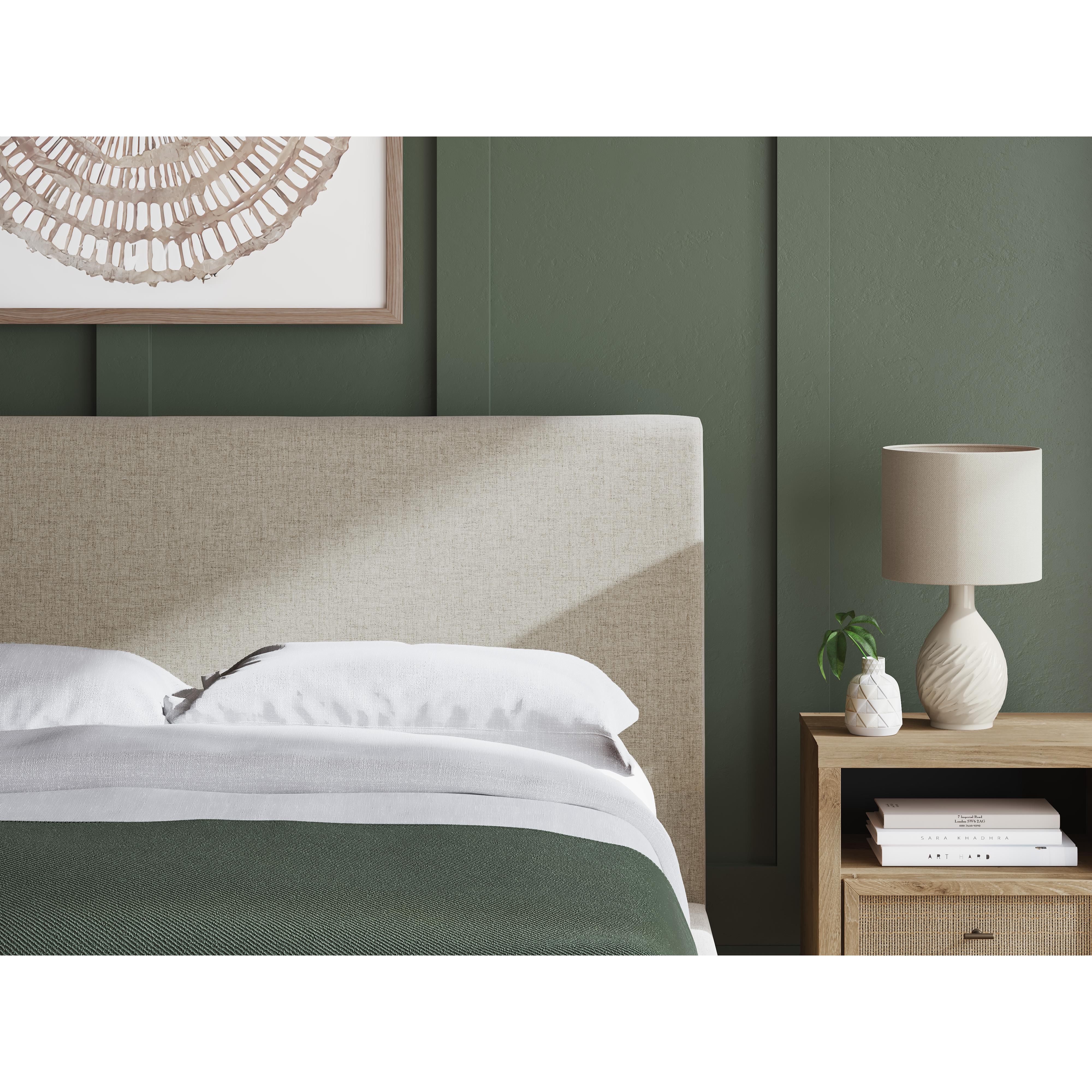  Size_Queen --  Cielden B1199-81 Queen Upholstered Bed with Roll Slats IMAGE 7