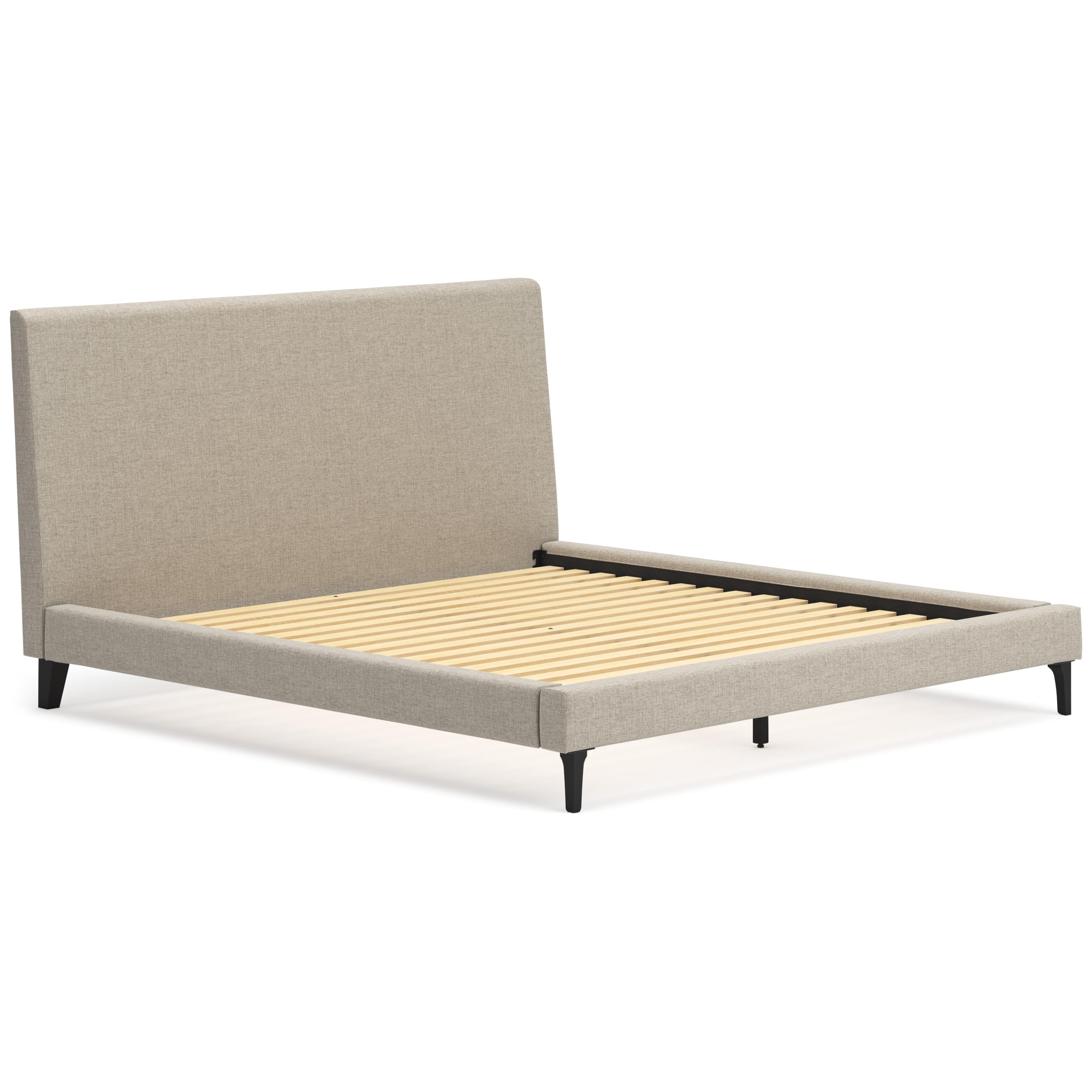  Size_King --  Cielden B1199-82 King Upholstered Bed with Roll Slats IMAGE 5