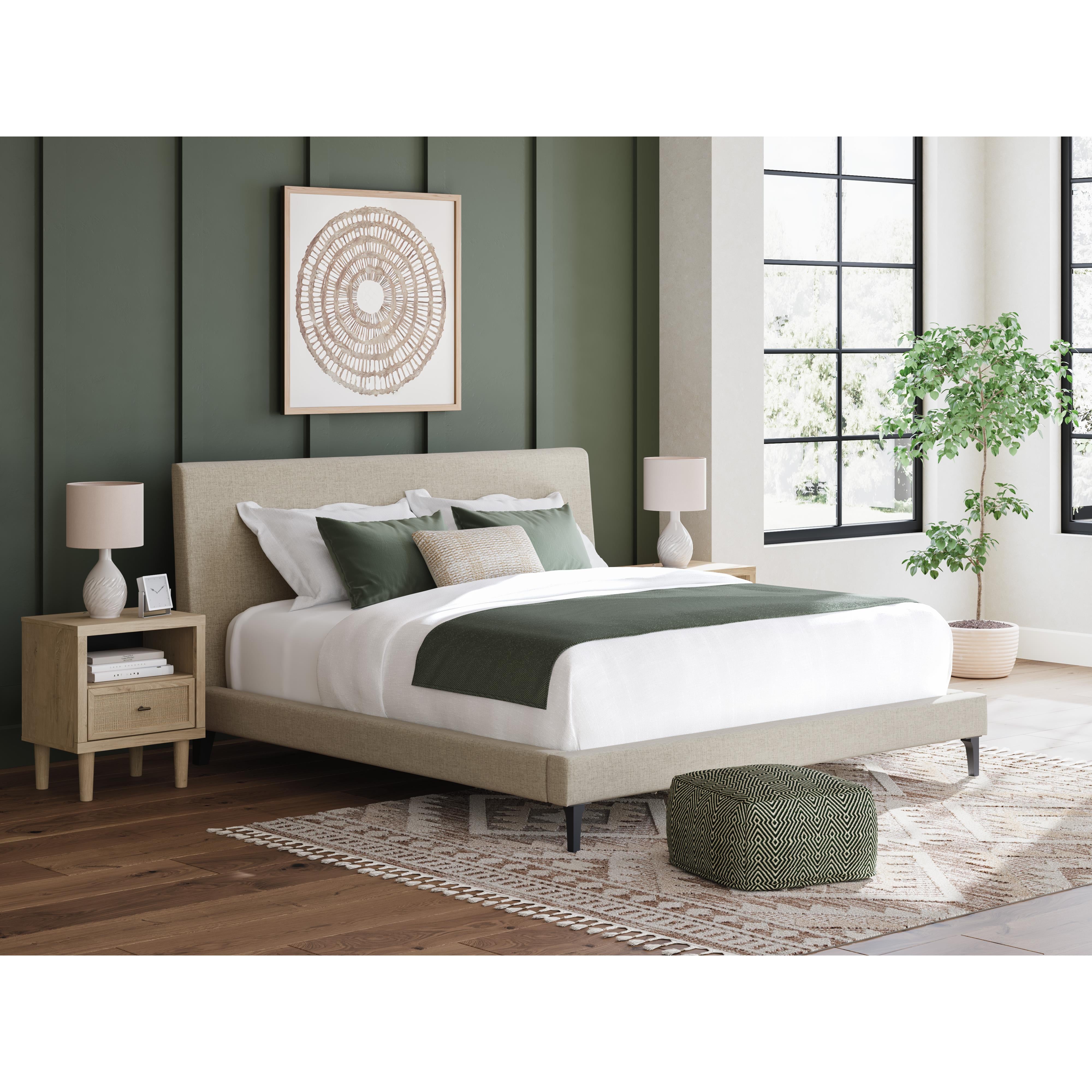  Size_King --  Cielden B1199-82 King Upholstered Bed with Roll Slats IMAGE 6