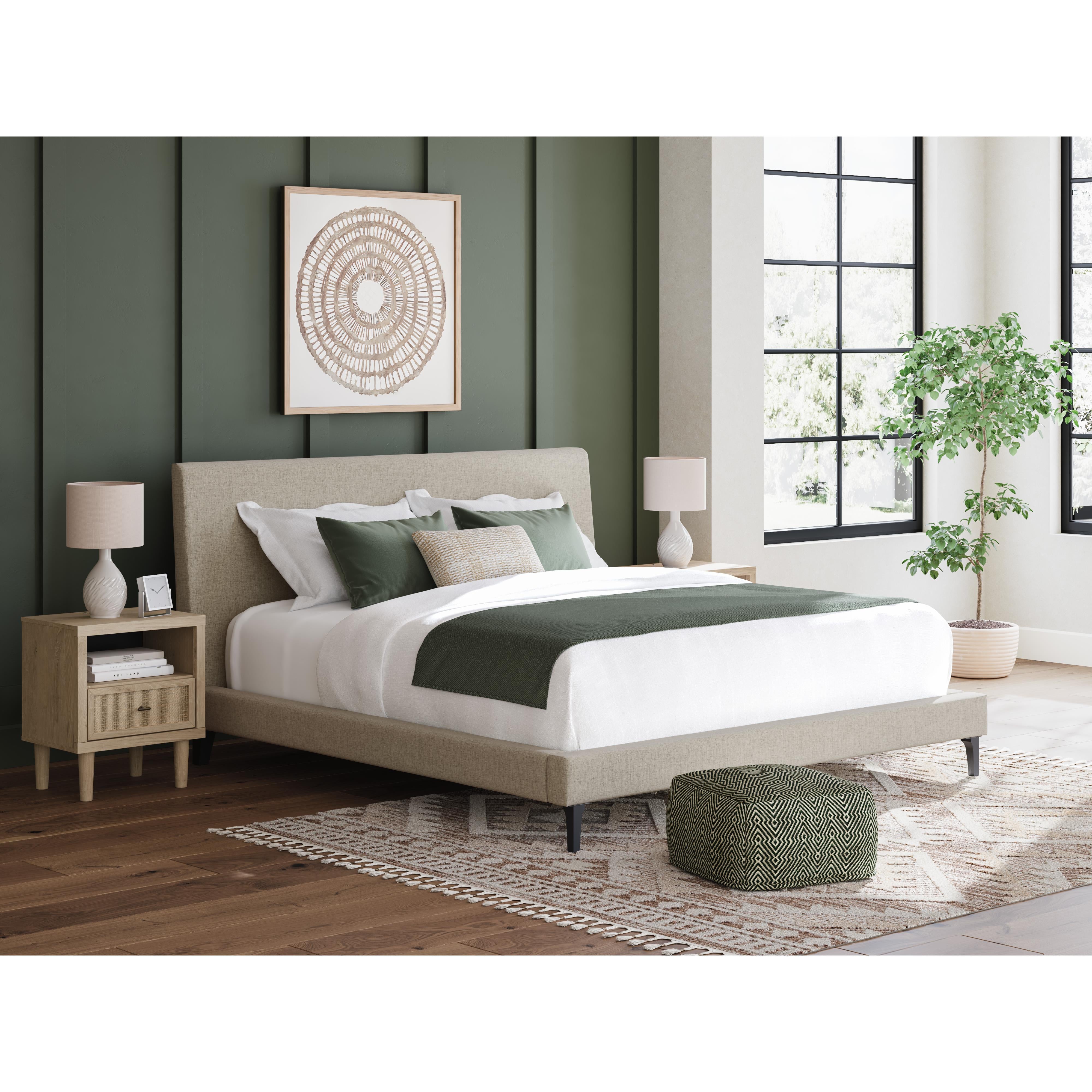  Size_California King --  Cielden B1199-94 California King Upholstered Bed with Roll Slats IMAGE 6