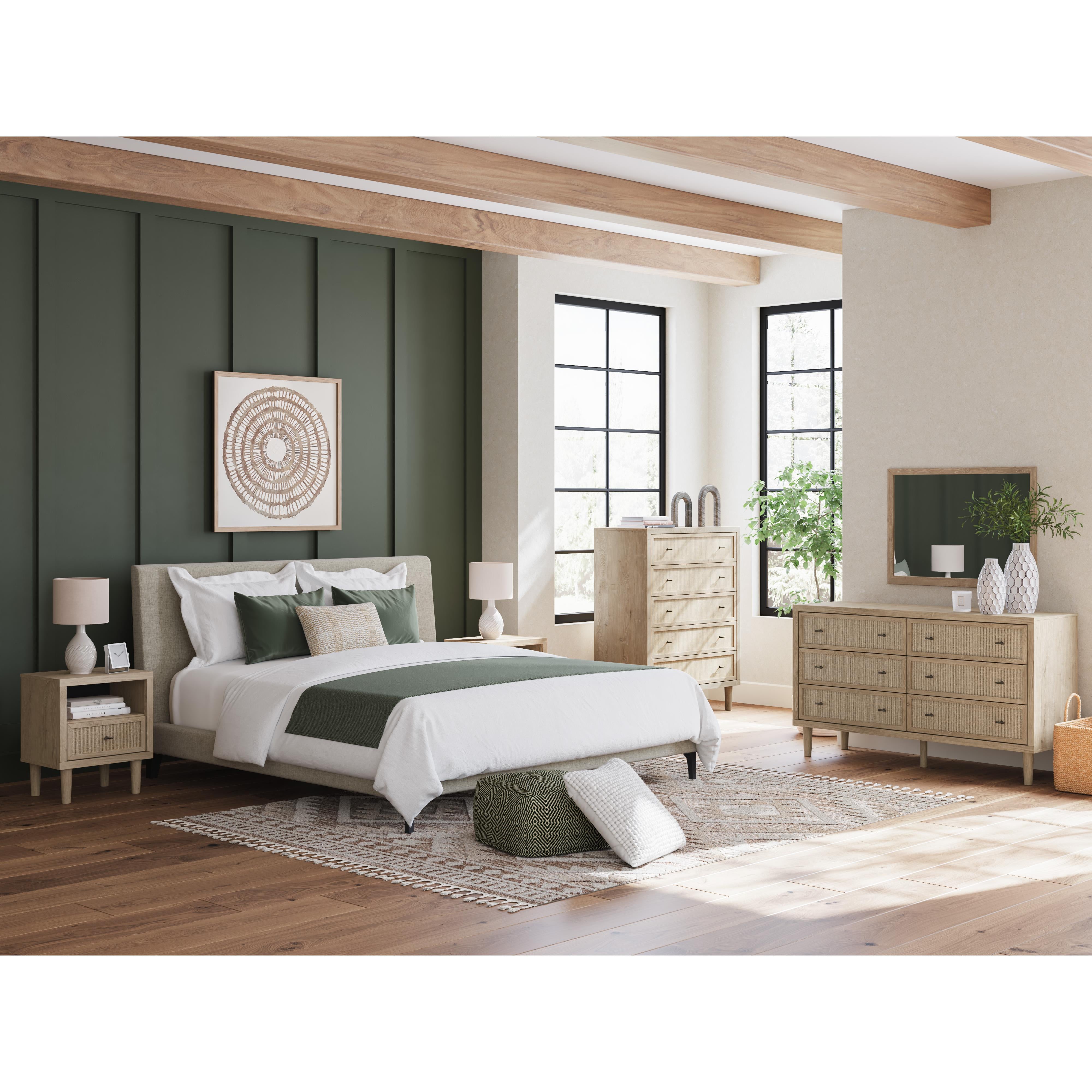  Size_California King --  Cielden B1199-94 California King Upholstered Bed with Roll Slats IMAGE 8