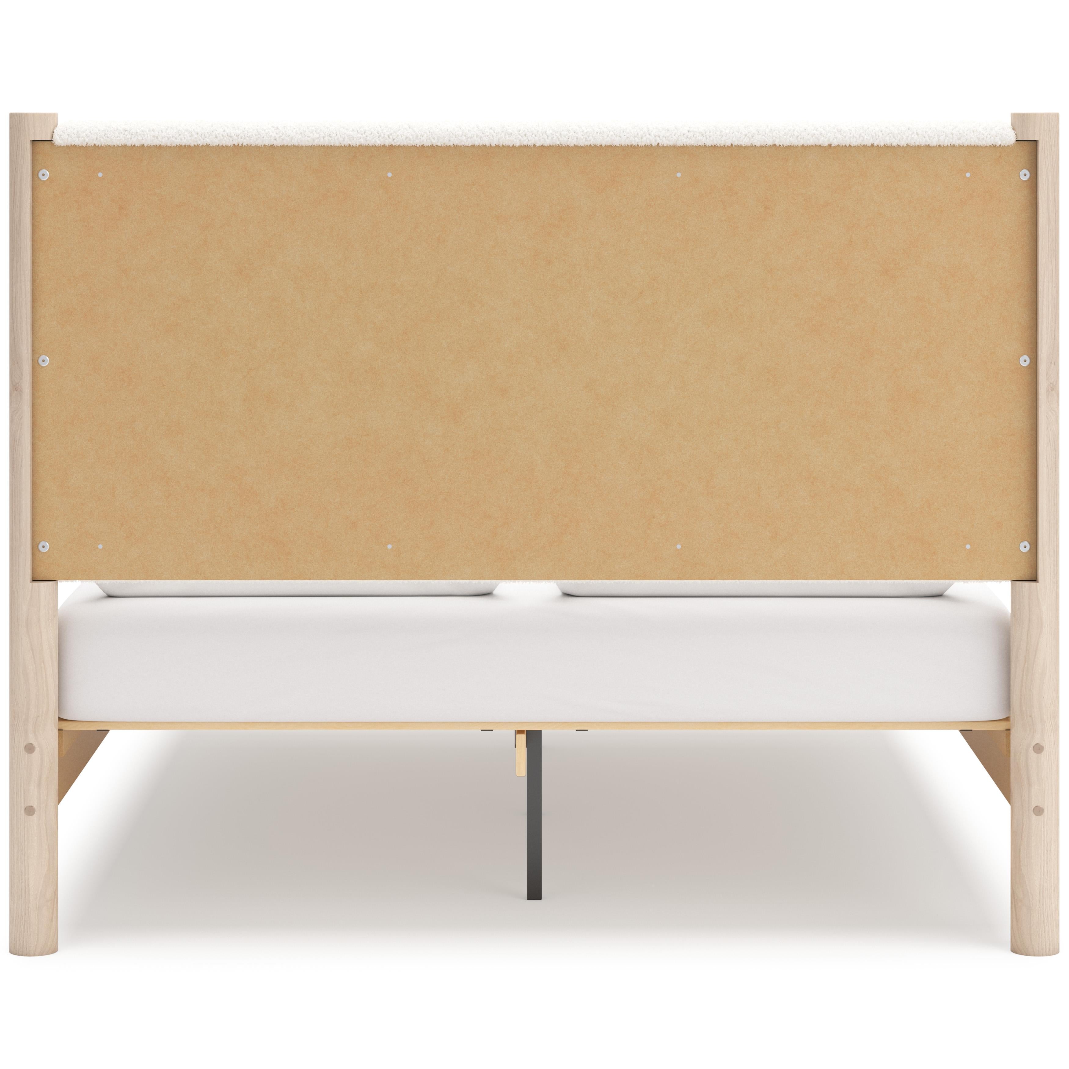  Size_Queen --  Cadmori B2615B4 Queen Upholstered Panel Bed IMAGE 4