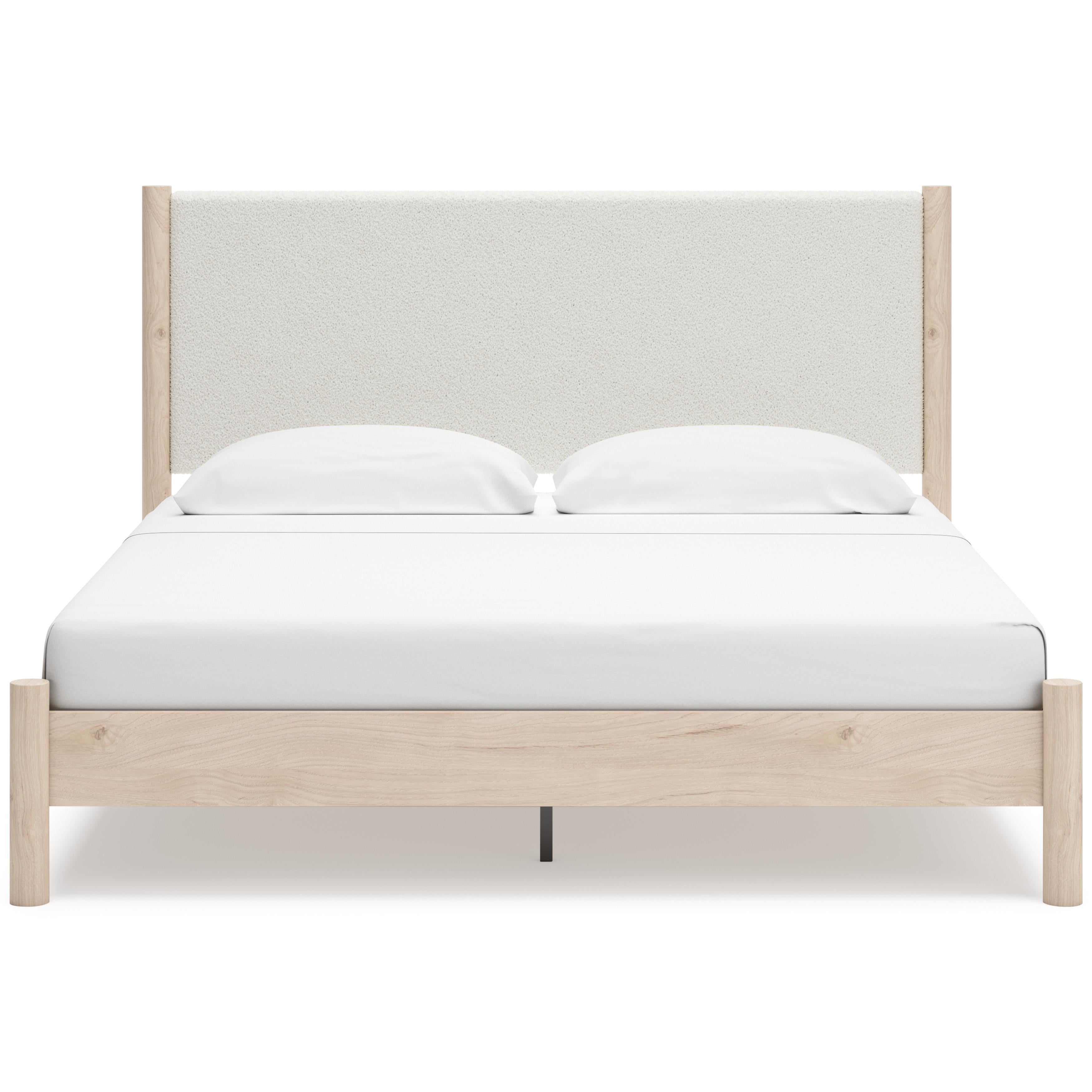  Size_King --  Cadmori B2615B7 King Upholstered Panel Bed IMAGE 2