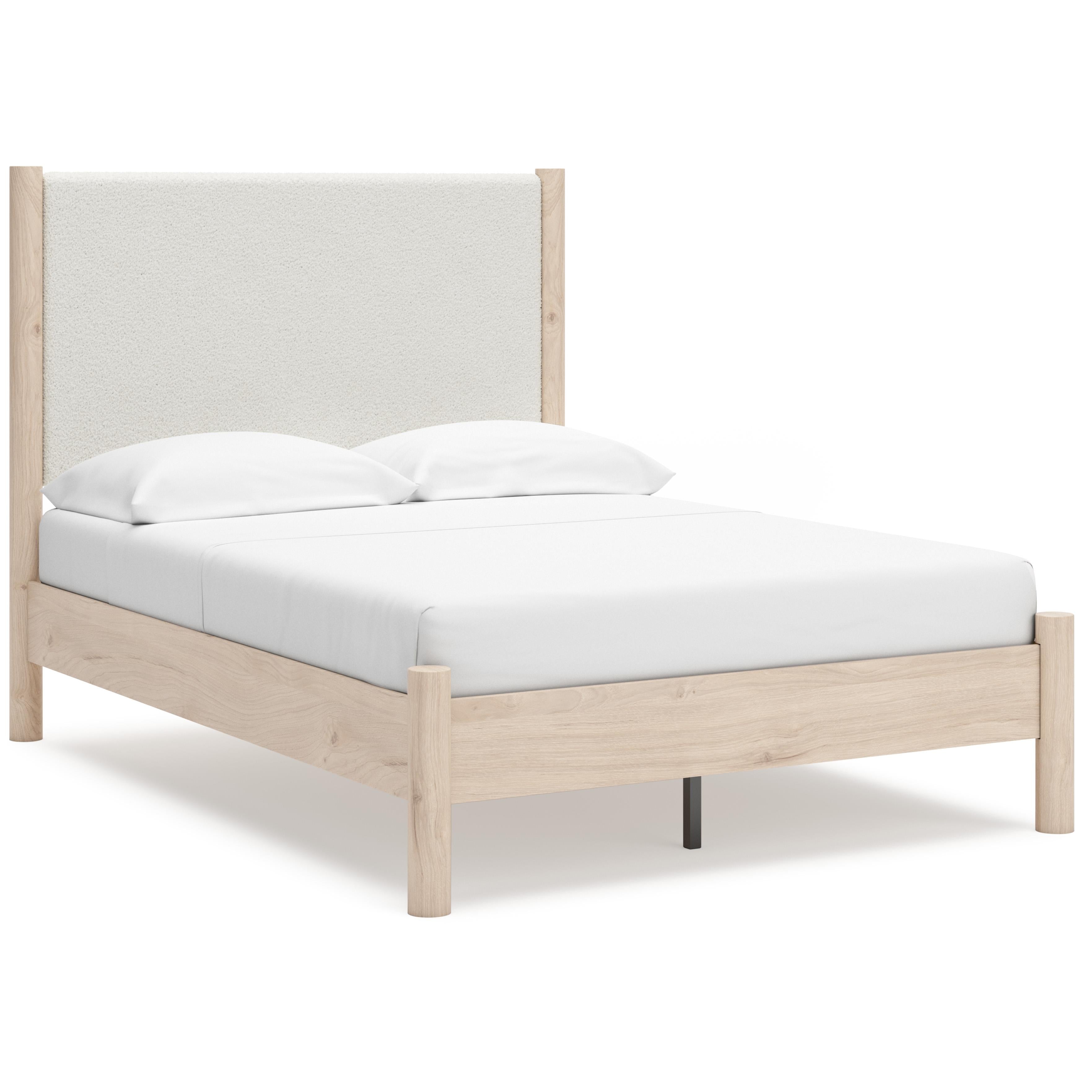 Size_Full --  Signature Design by Ashley Cadmori Upholstered Panel Bed IMAGE 1