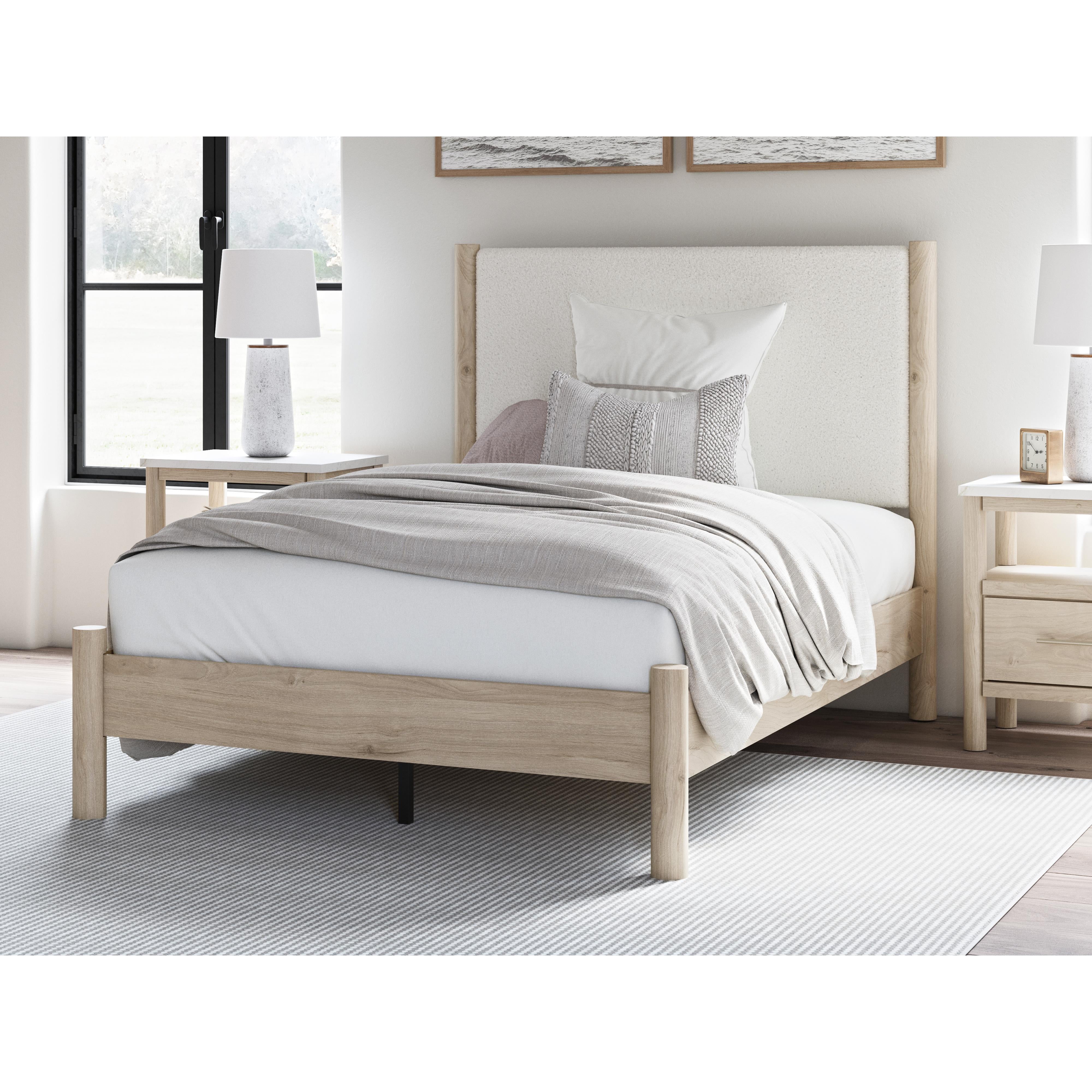  Size_Full --  Signature Design by Ashley Cadmori Upholstered Panel Bed IMAGE 6