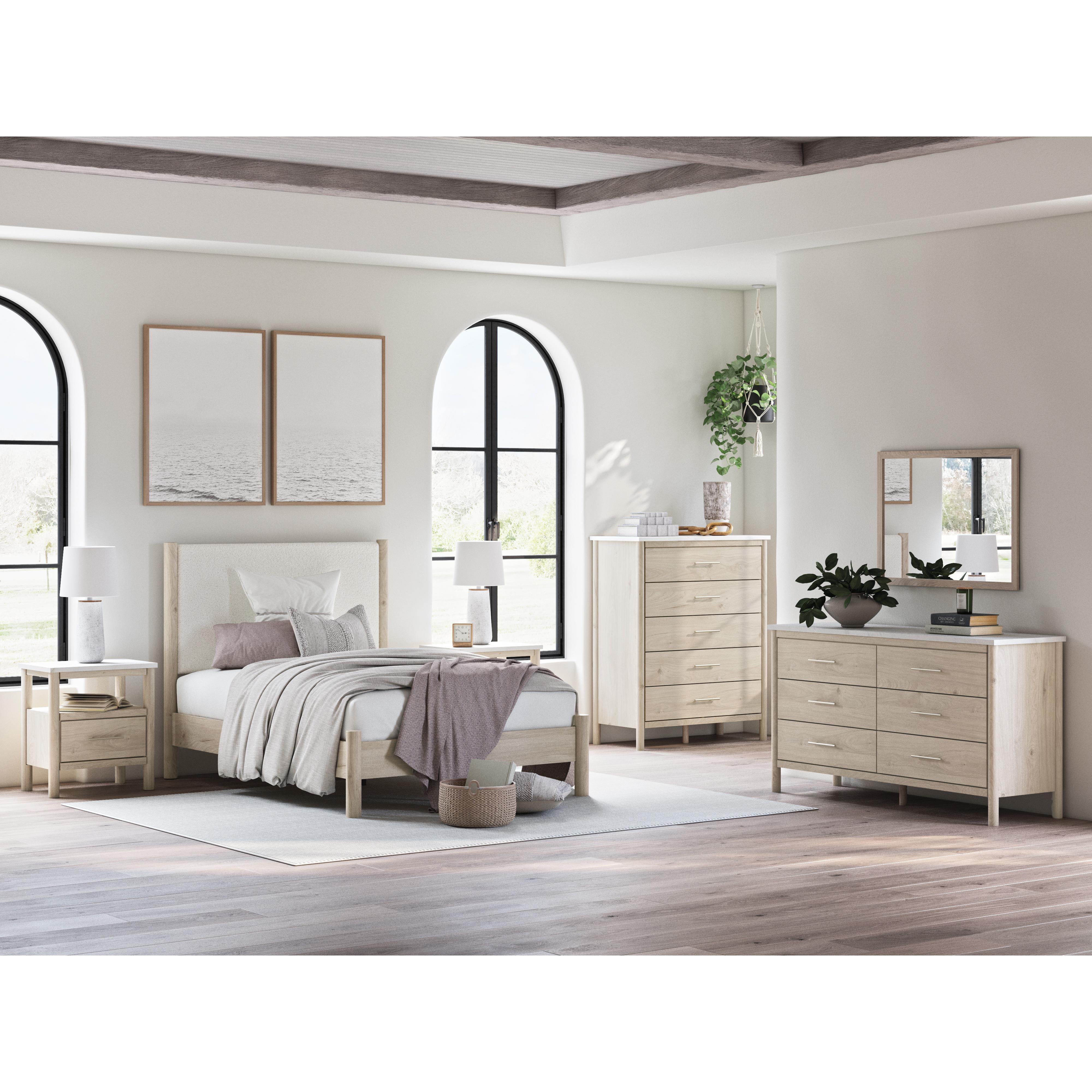  Size_Full --  Signature Design by Ashley Cadmori Upholstered Panel Bed IMAGE 9