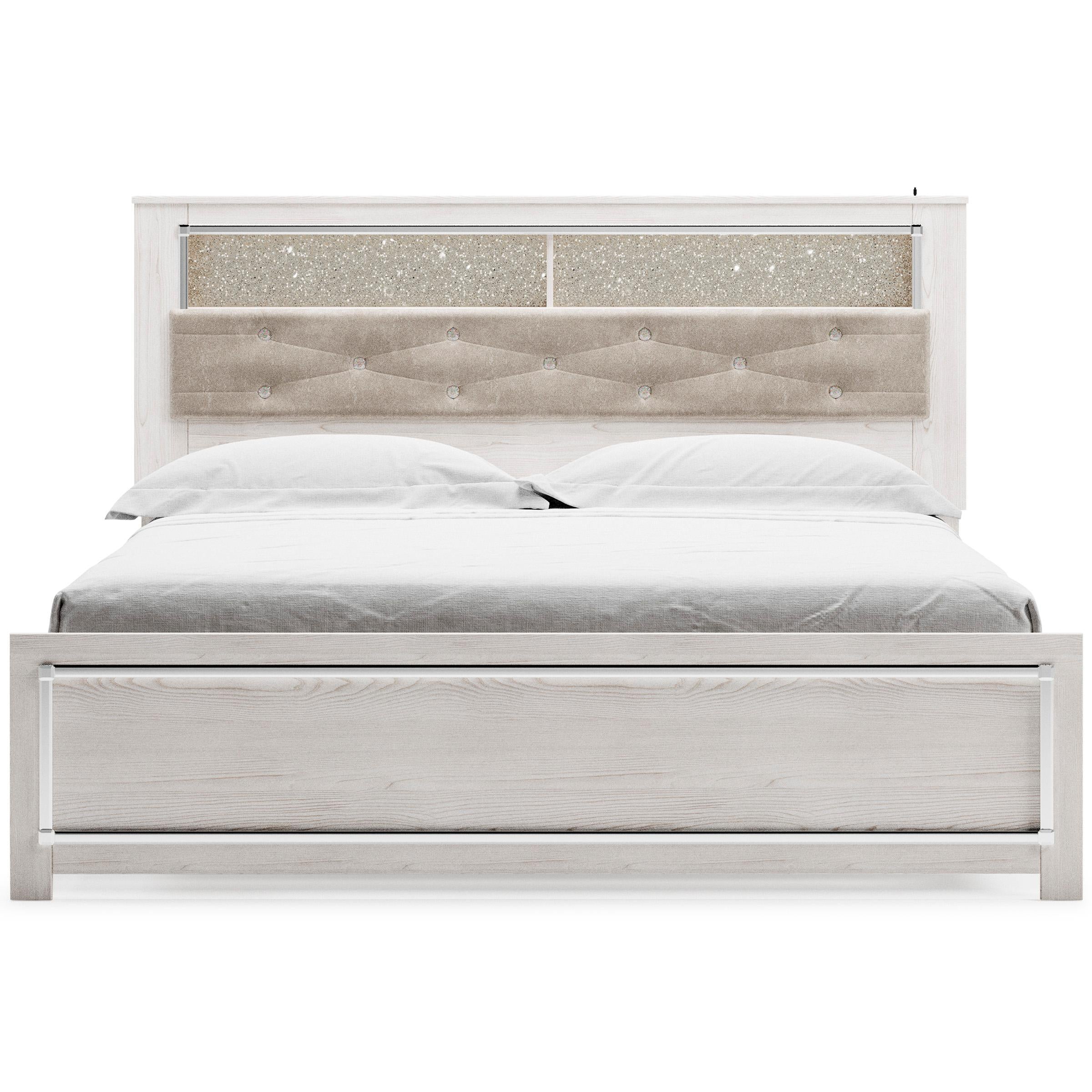  Size_King --  Altyra B2640B51 King Panel Bookcase Bed IMAGE 2