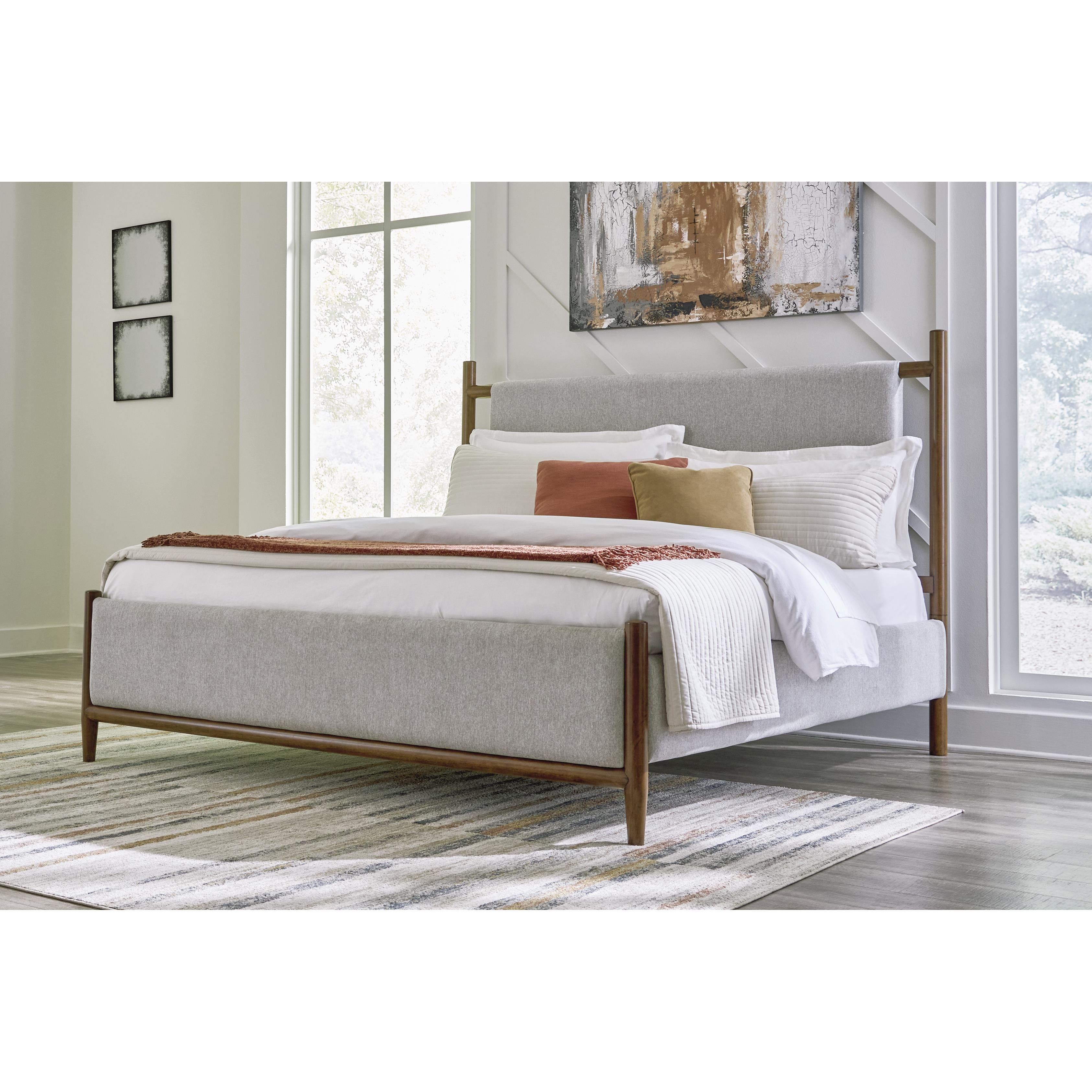  Size_King --  Lyncott B615B6 King Upholstered Bed IMAGE 4