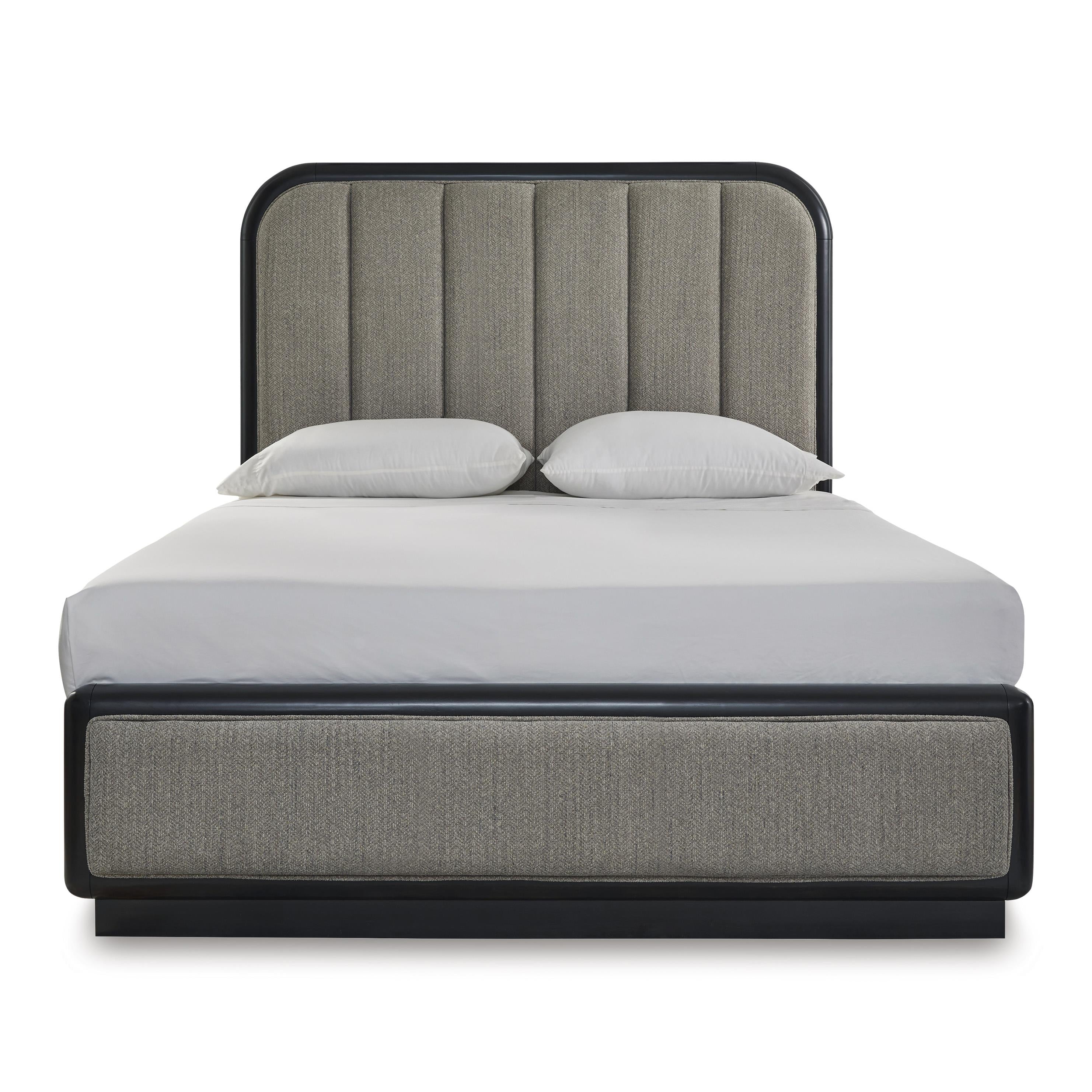  Size_Queen --  Signature Design by Ashley Rowanbeck Upholstered Panel Bed IMAGE 2