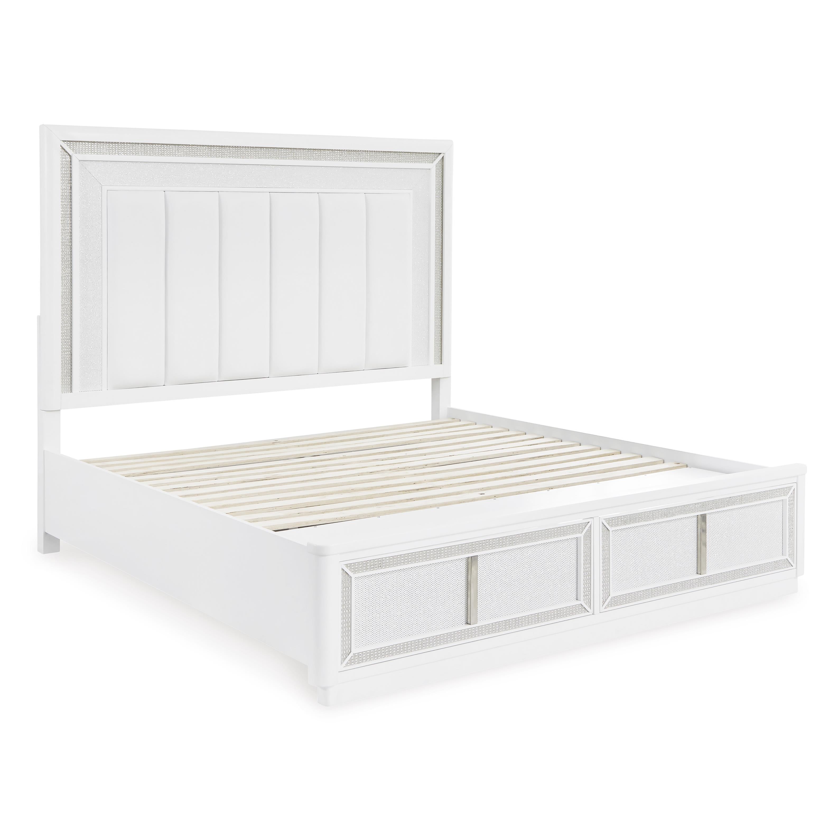  Size_Queen --  Signature Design by Ashley Chalanna Upholstered Panel Bed with Storage IMAGE 5