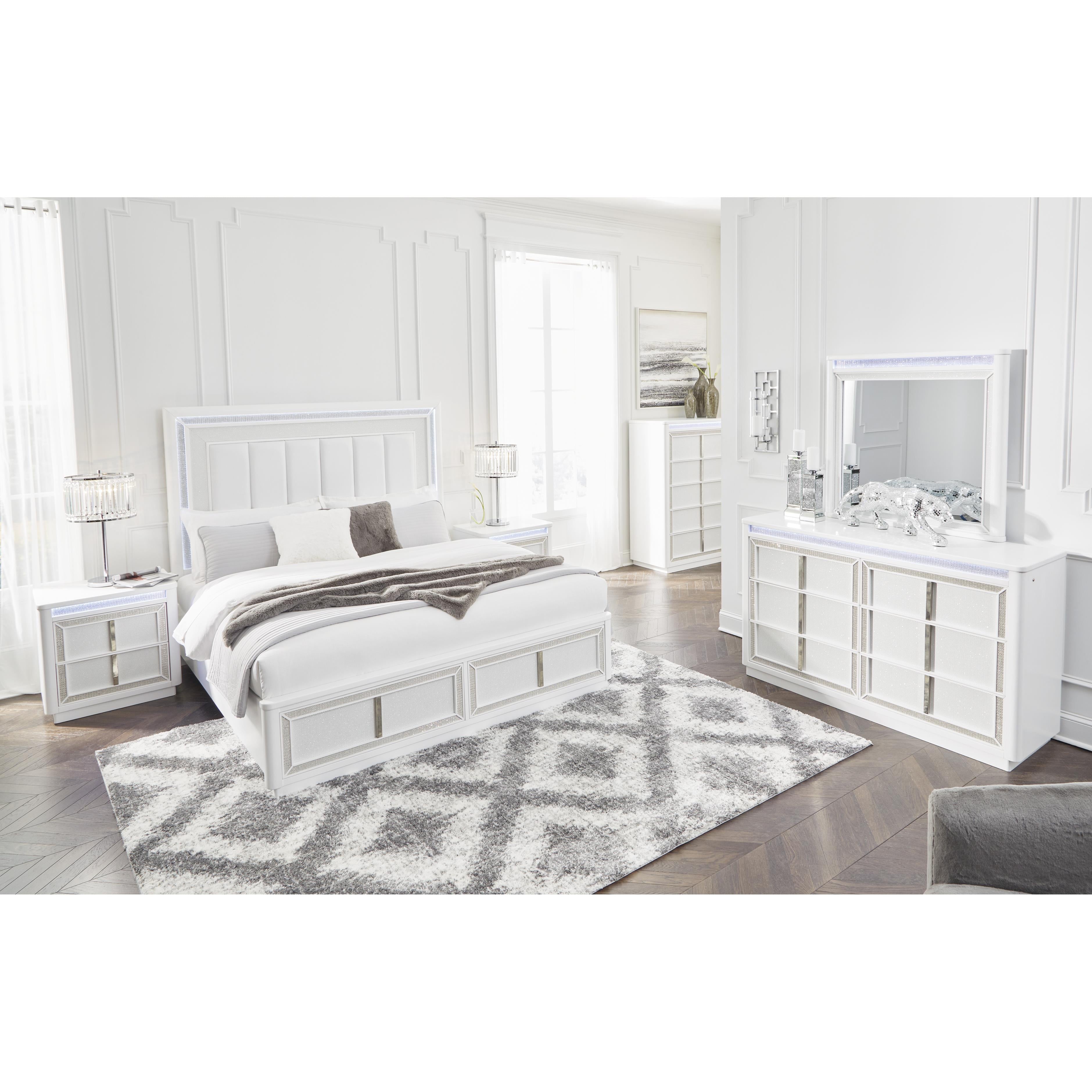  Size_King --  Chalanna B822B4 King Upholstered Storage Bed IMAGE 8
