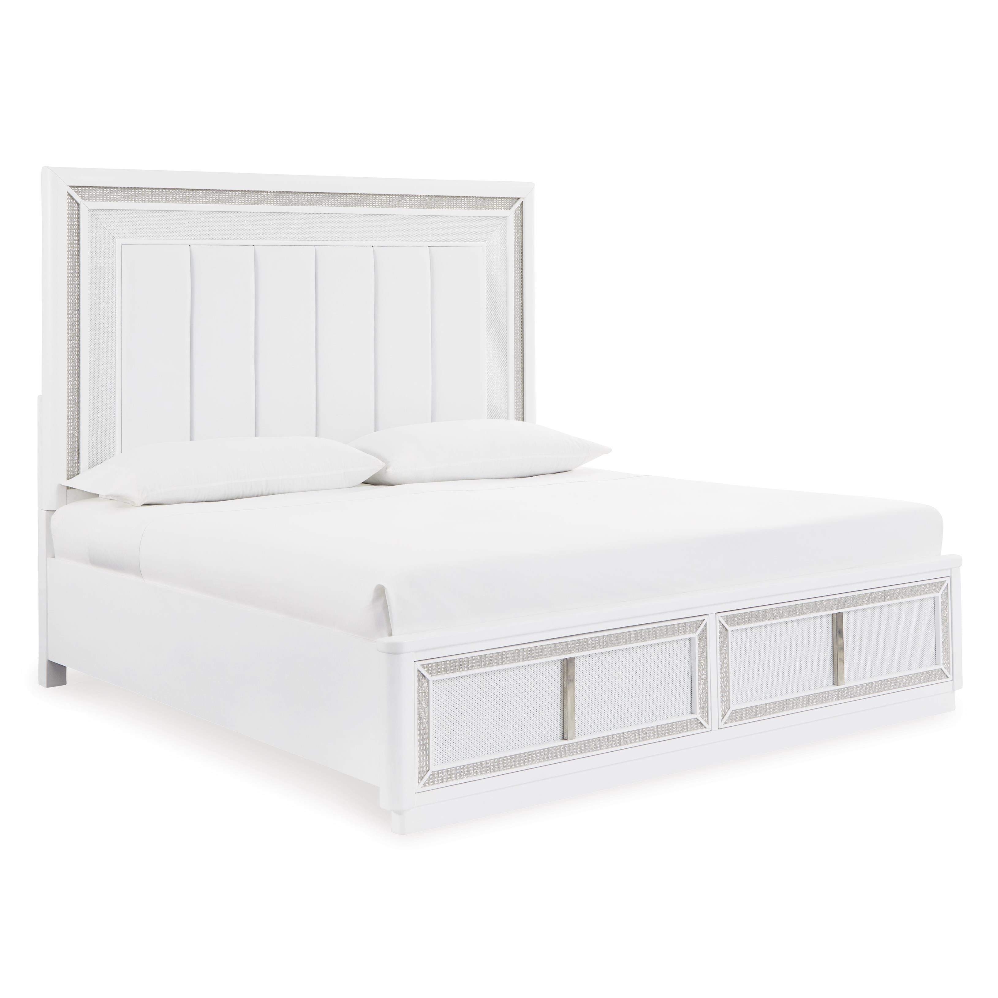  Size_California King --  Chalanna B822B5 California King Upholstered Storage Bed IMAGE 1