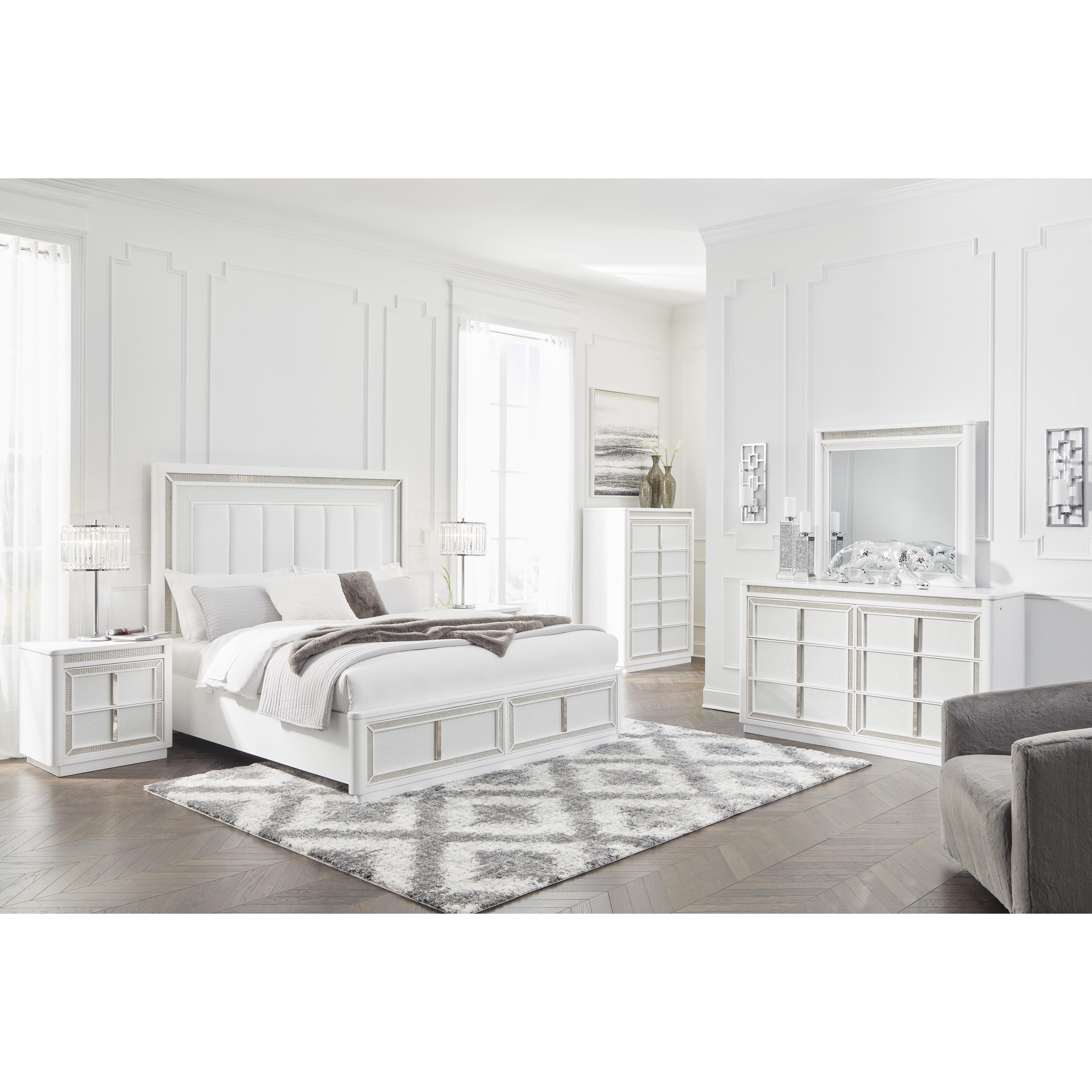  Size_California King --  Chalanna B822B5 California King Upholstered Storage Bed IMAGE 13