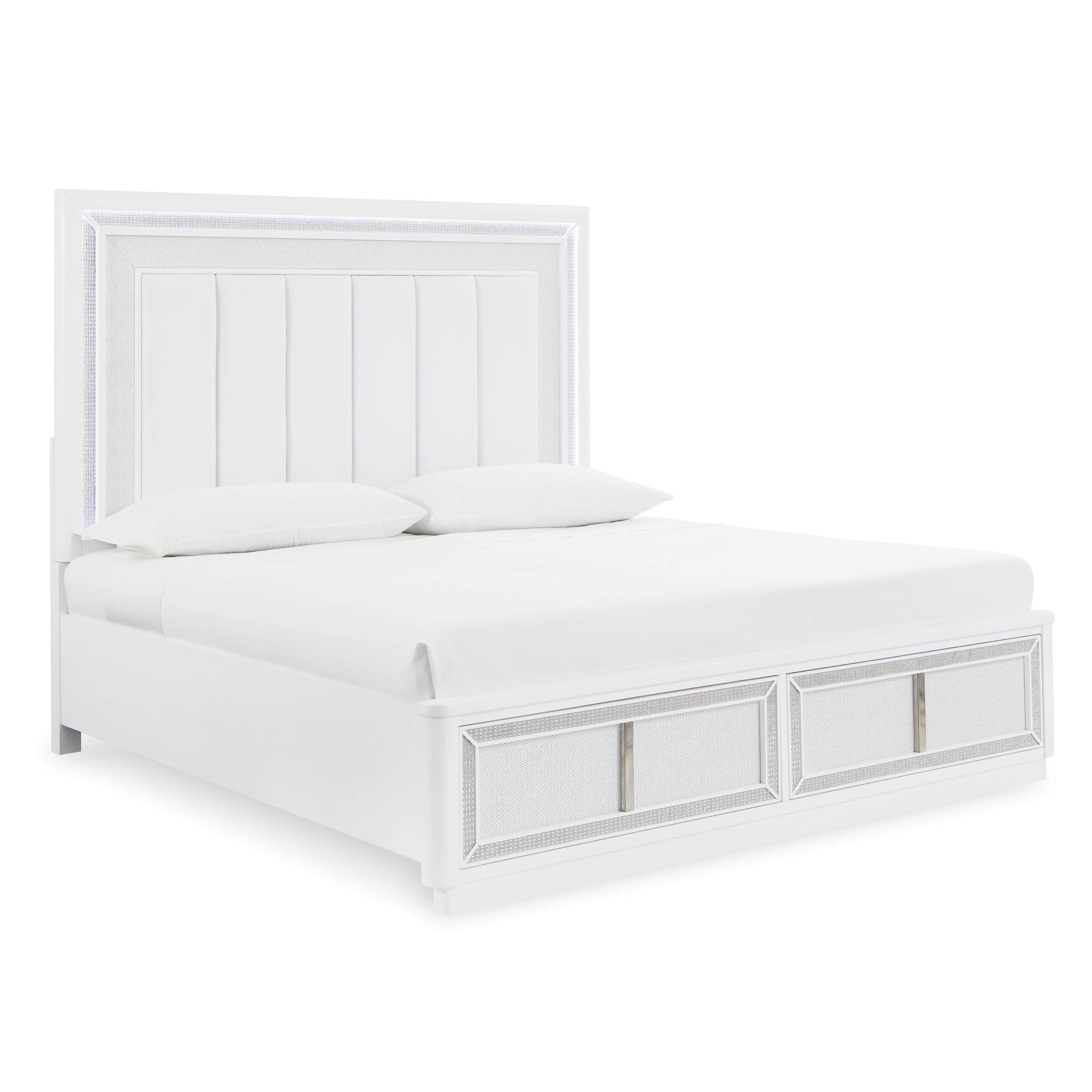  Size_California King --  Chalanna B822B5 California King Upholstered Storage Bed IMAGE 2