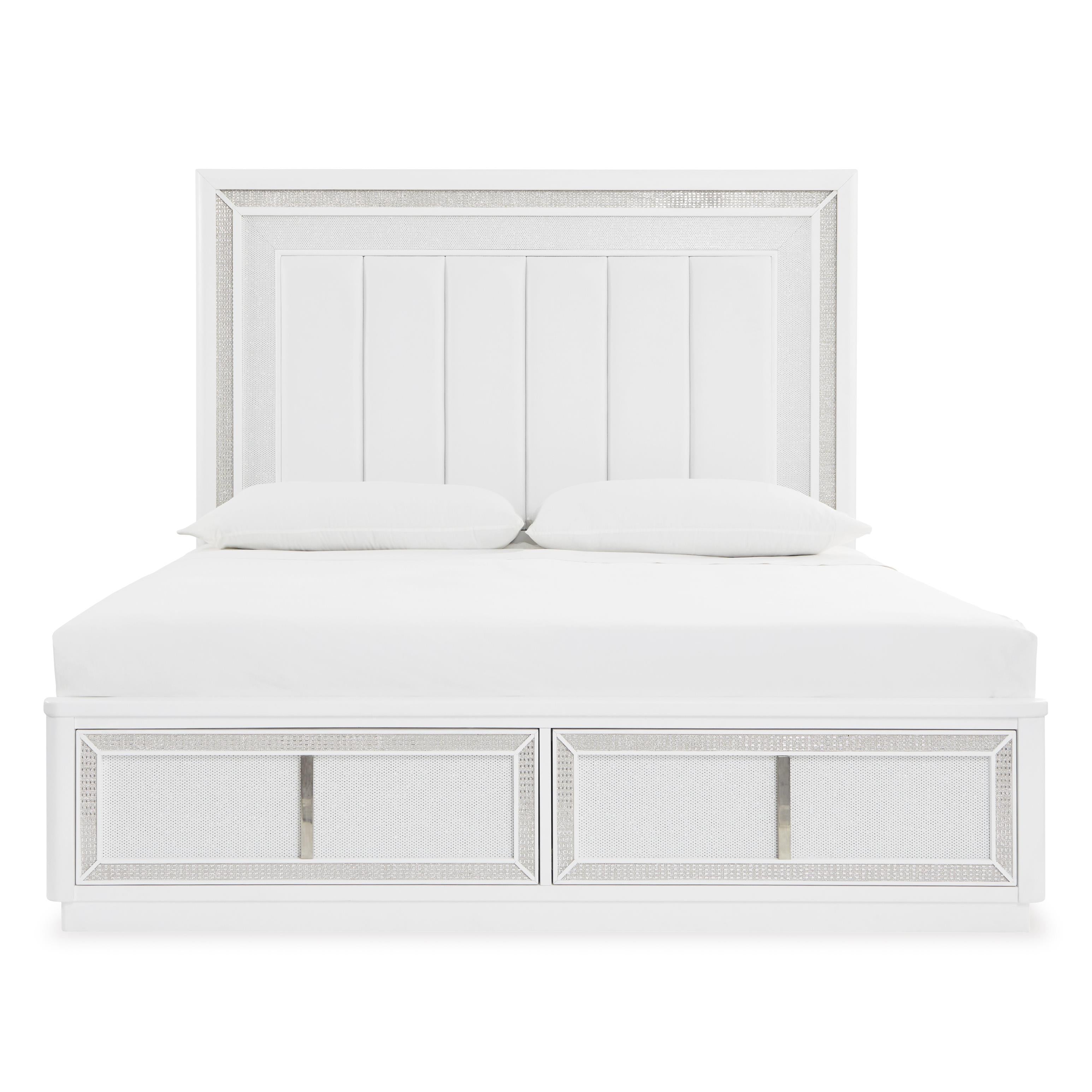  Size_California King --  Chalanna B822B5 California King Upholstered Storage Bed IMAGE 3